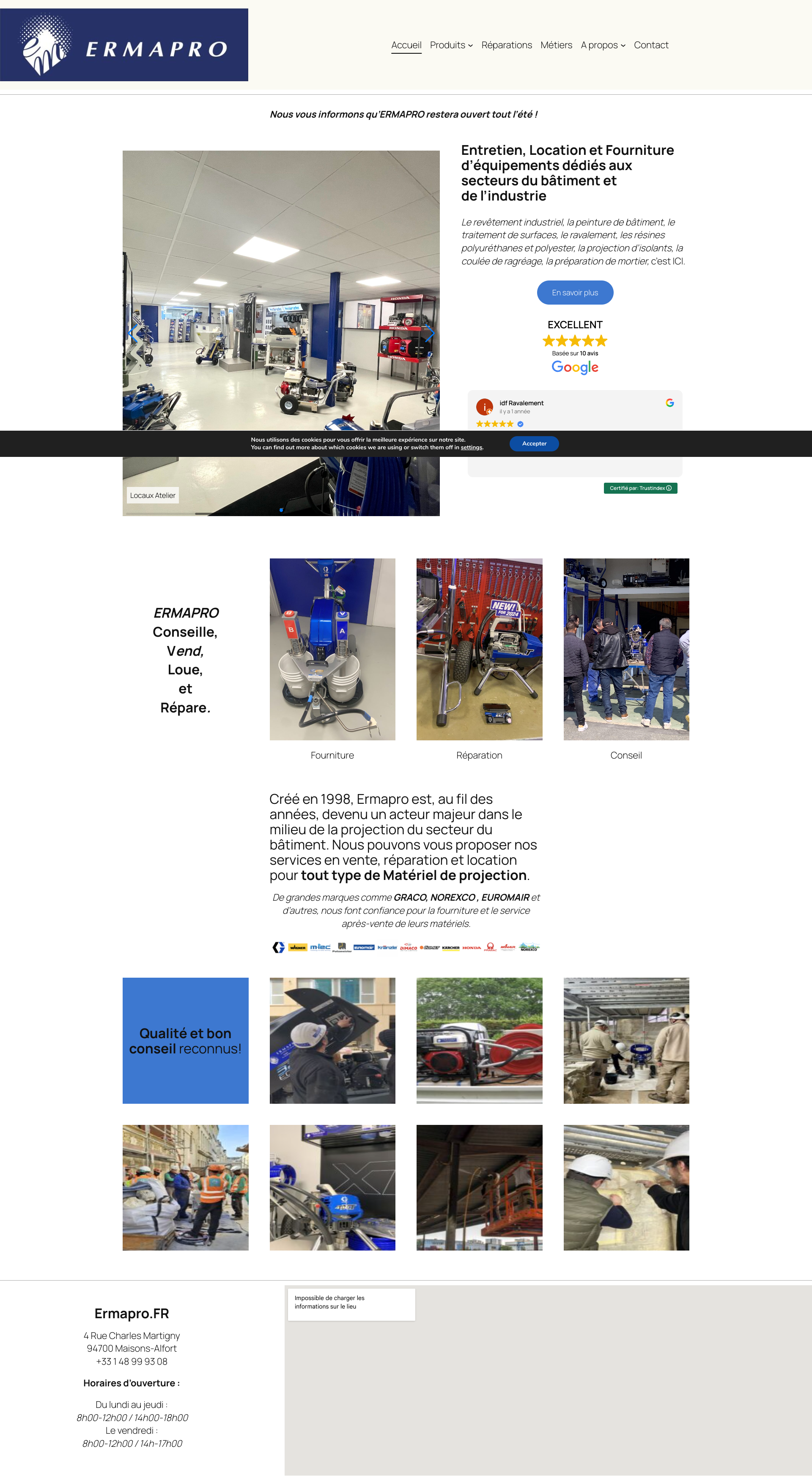 Aperçu du site