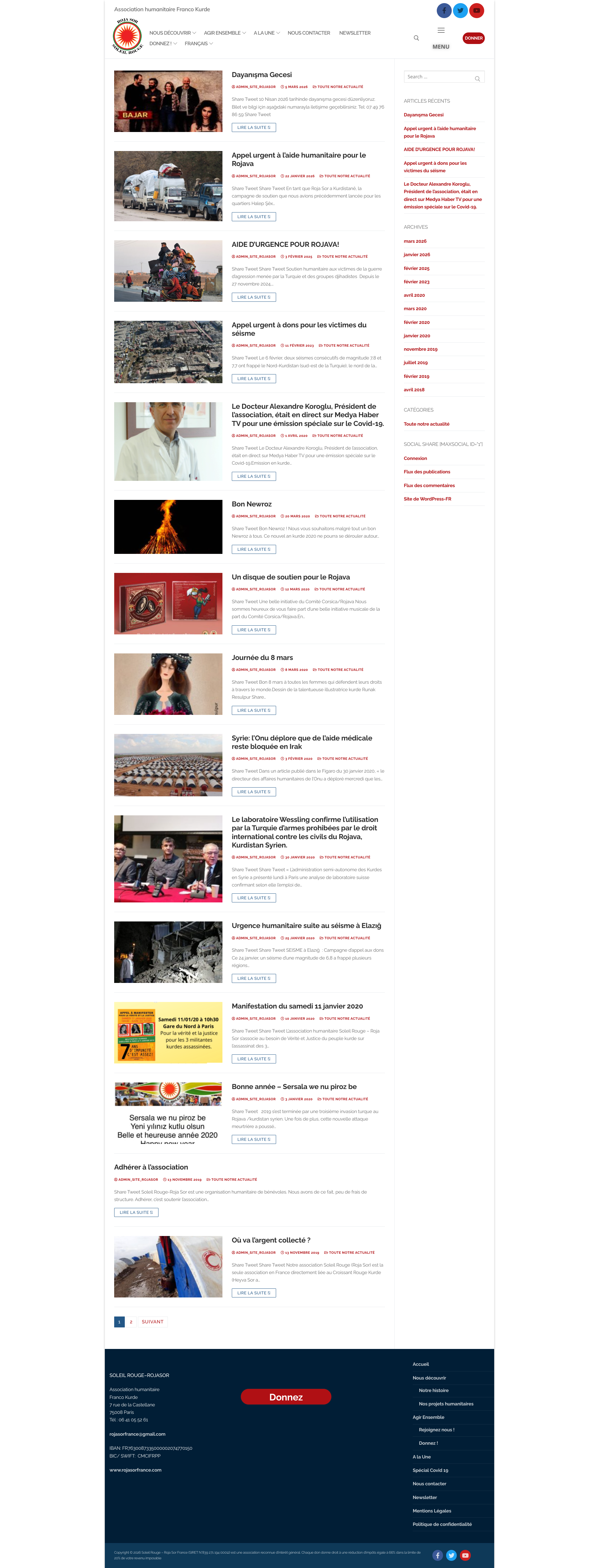Aperçu du site