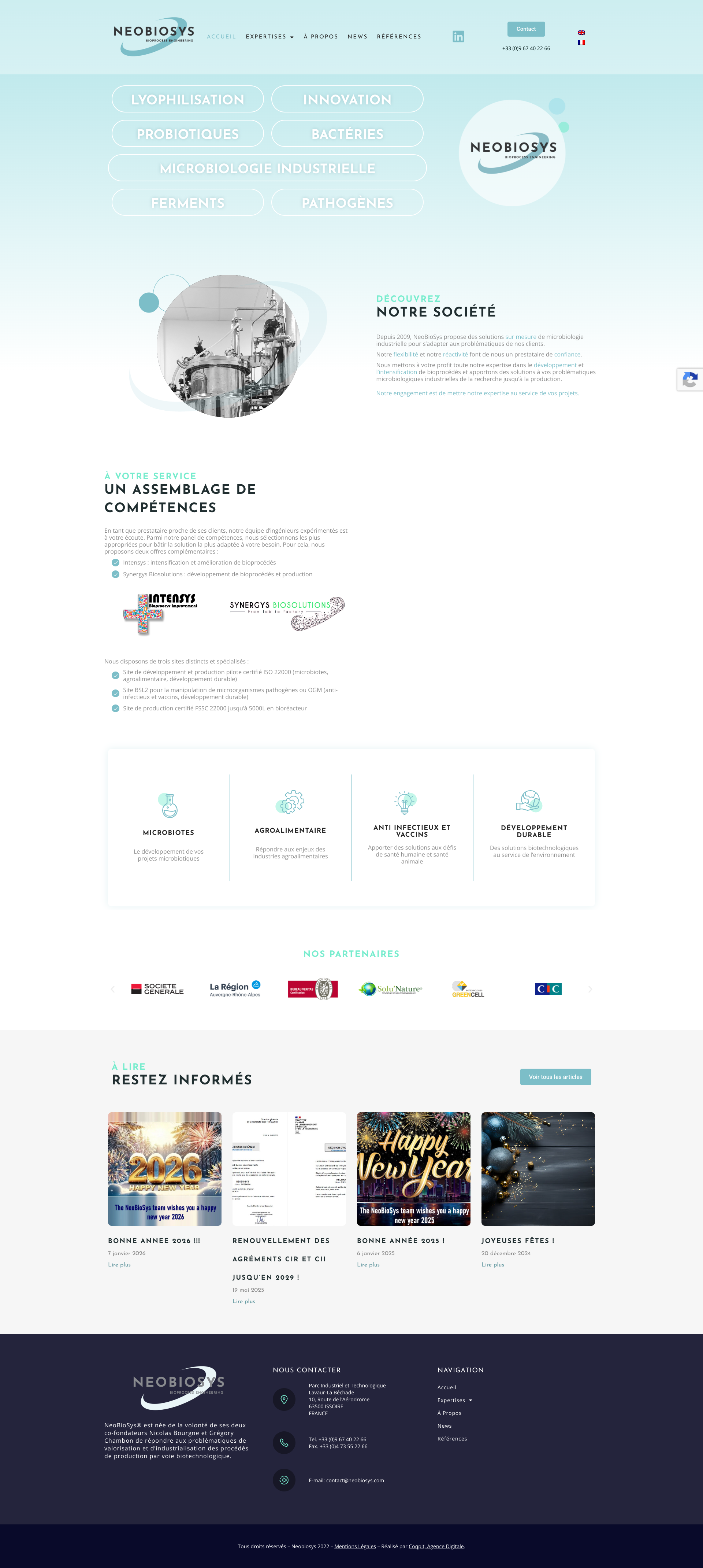 Aperçu du site
