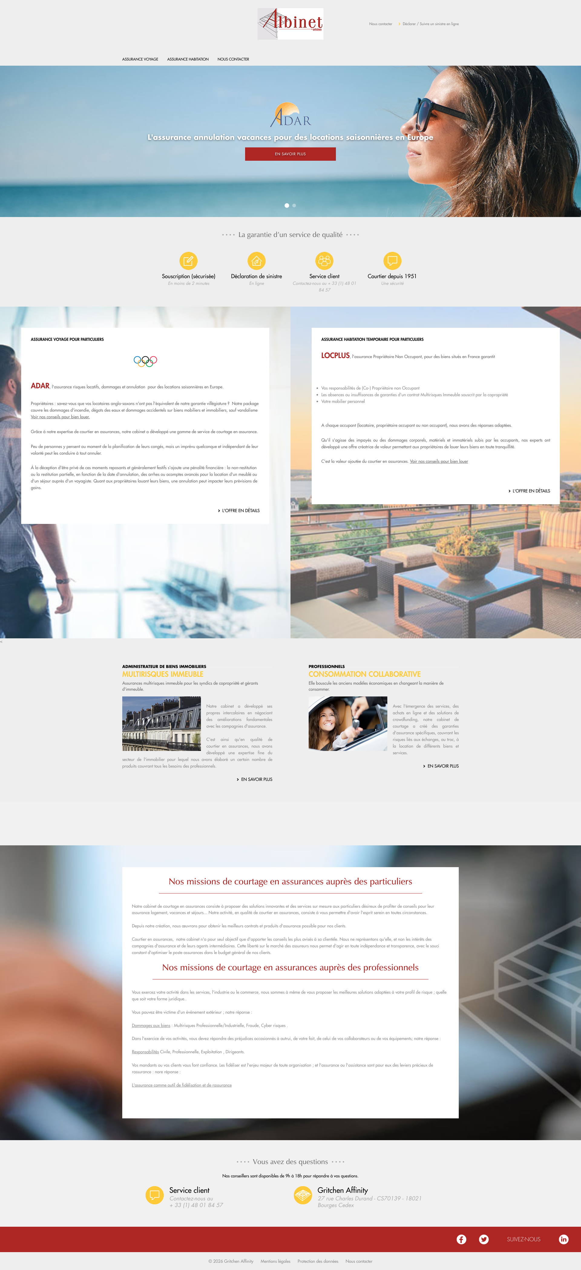 Aperçu du site