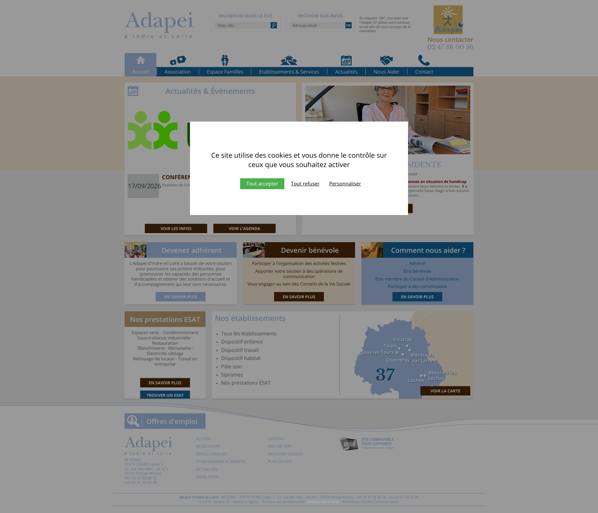 Aperçu du site