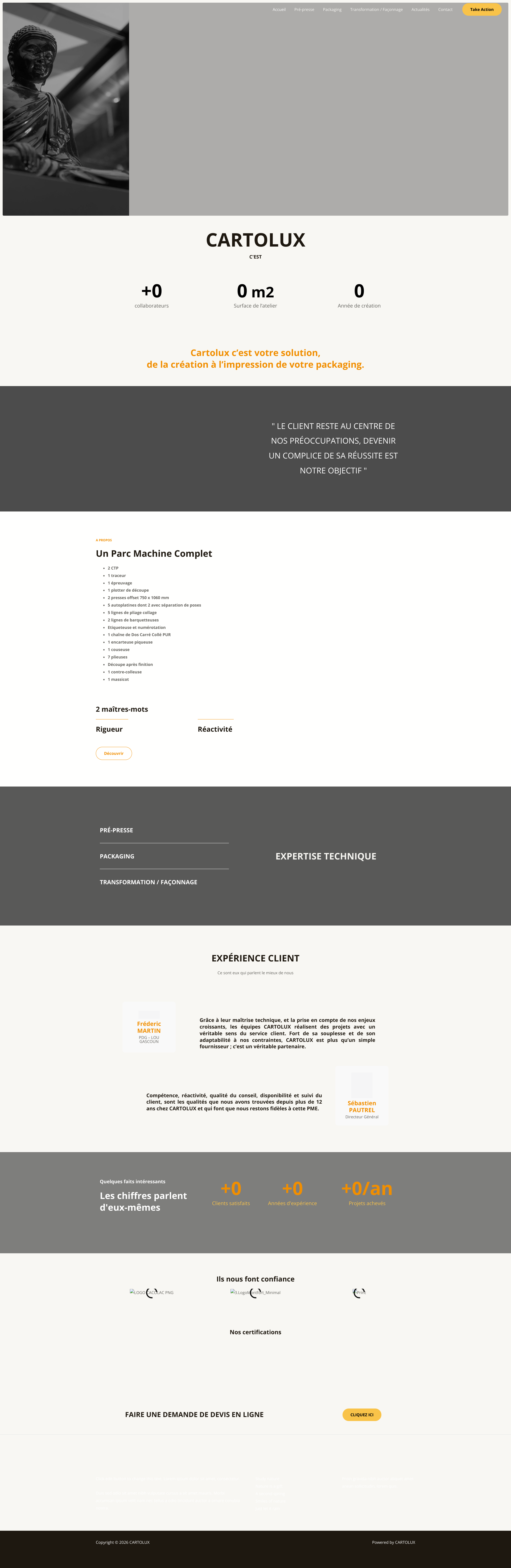 Aperçu du site