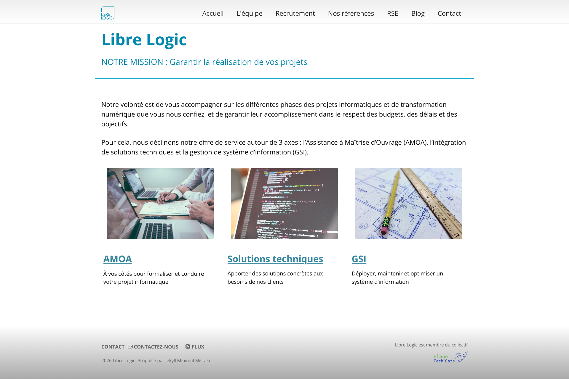 Aperçu du site