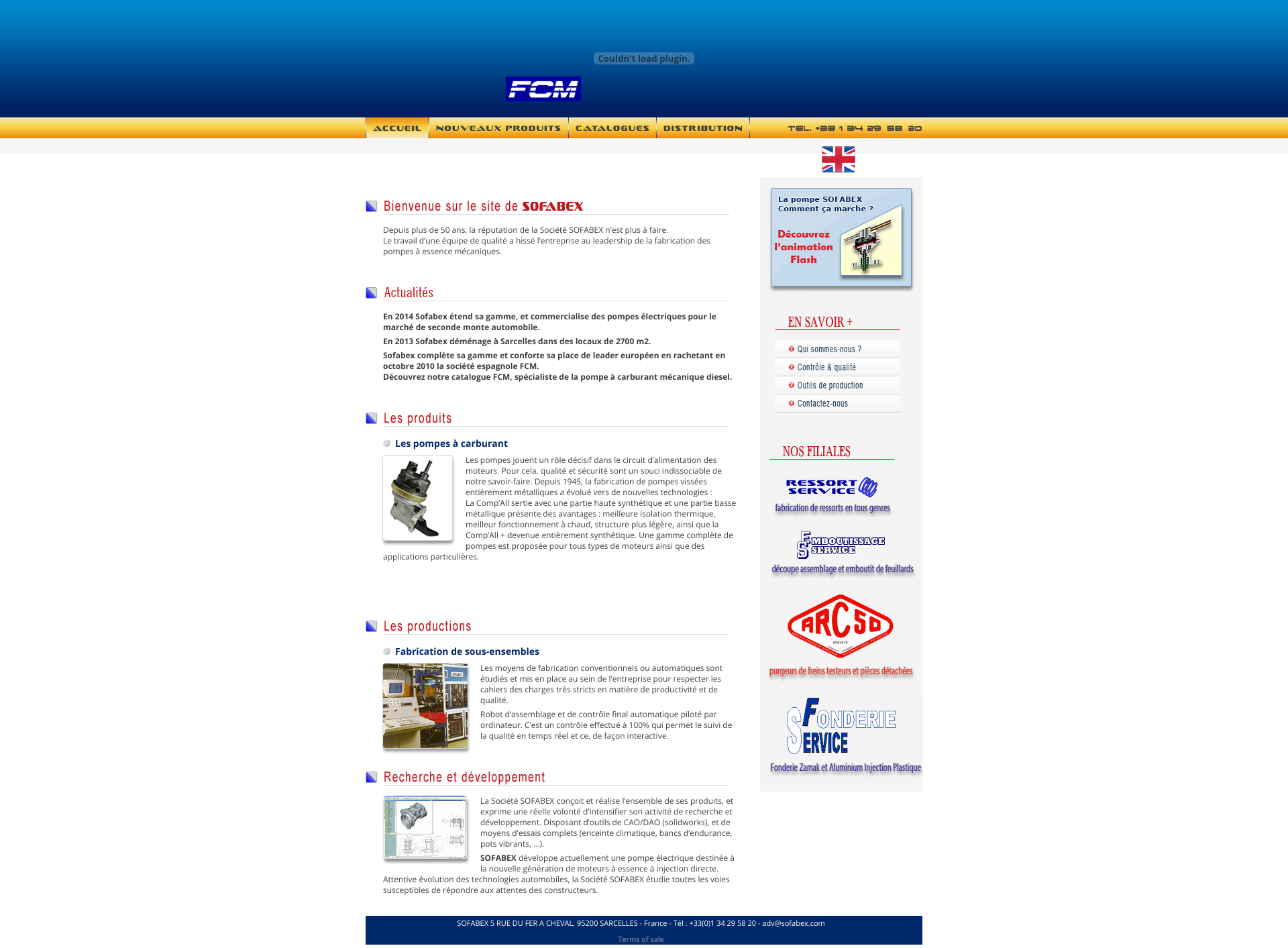 Aperçu du site