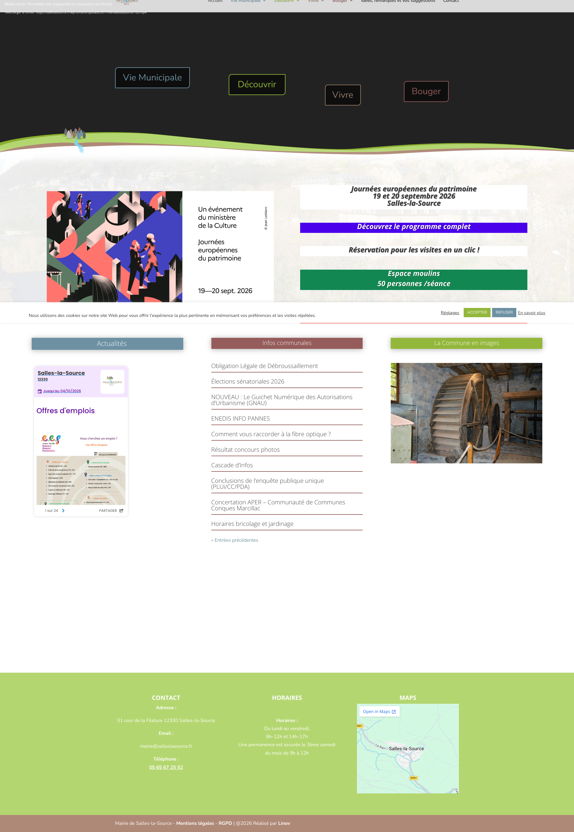Aperçu du site