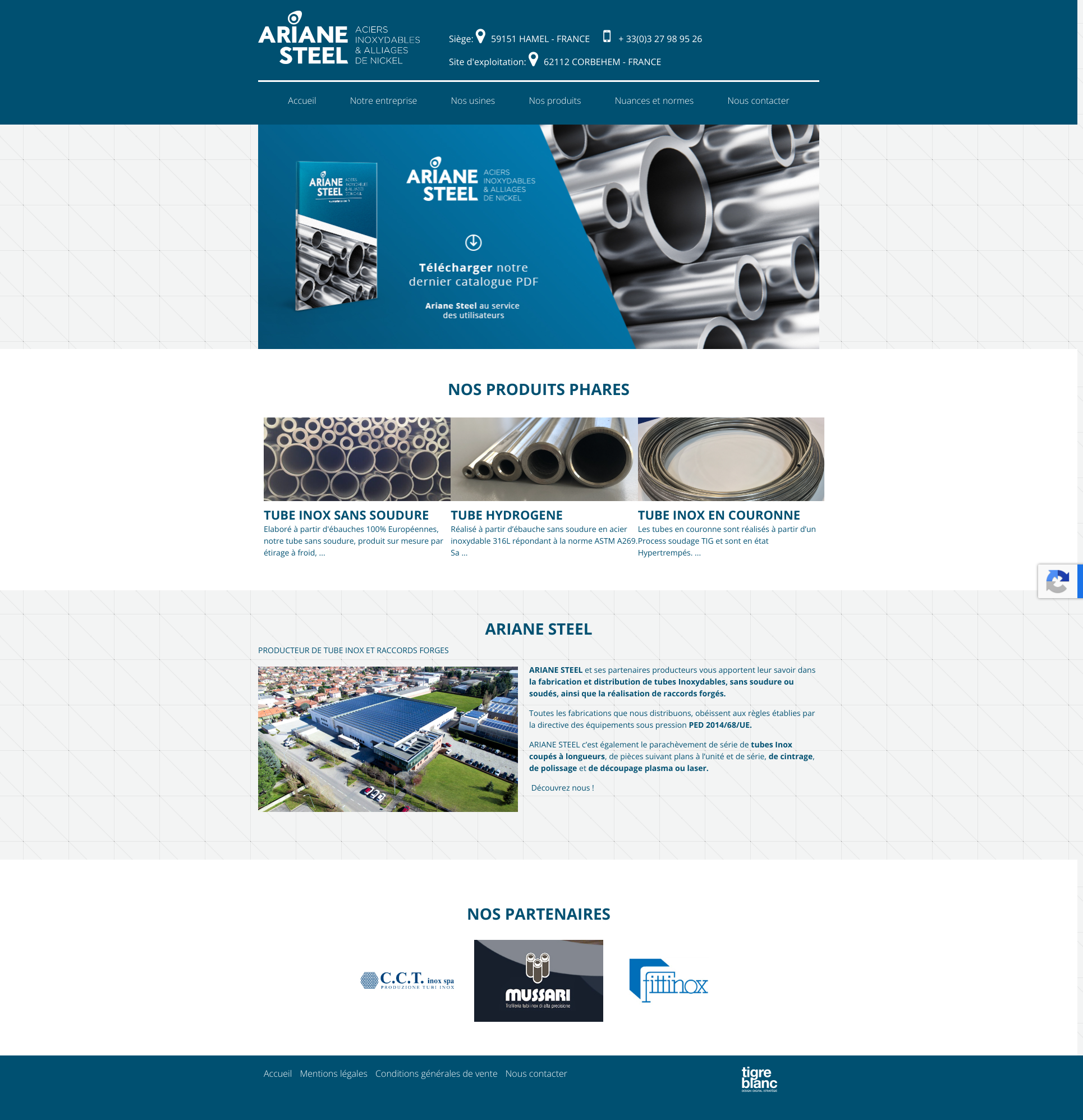 Aperçu du site