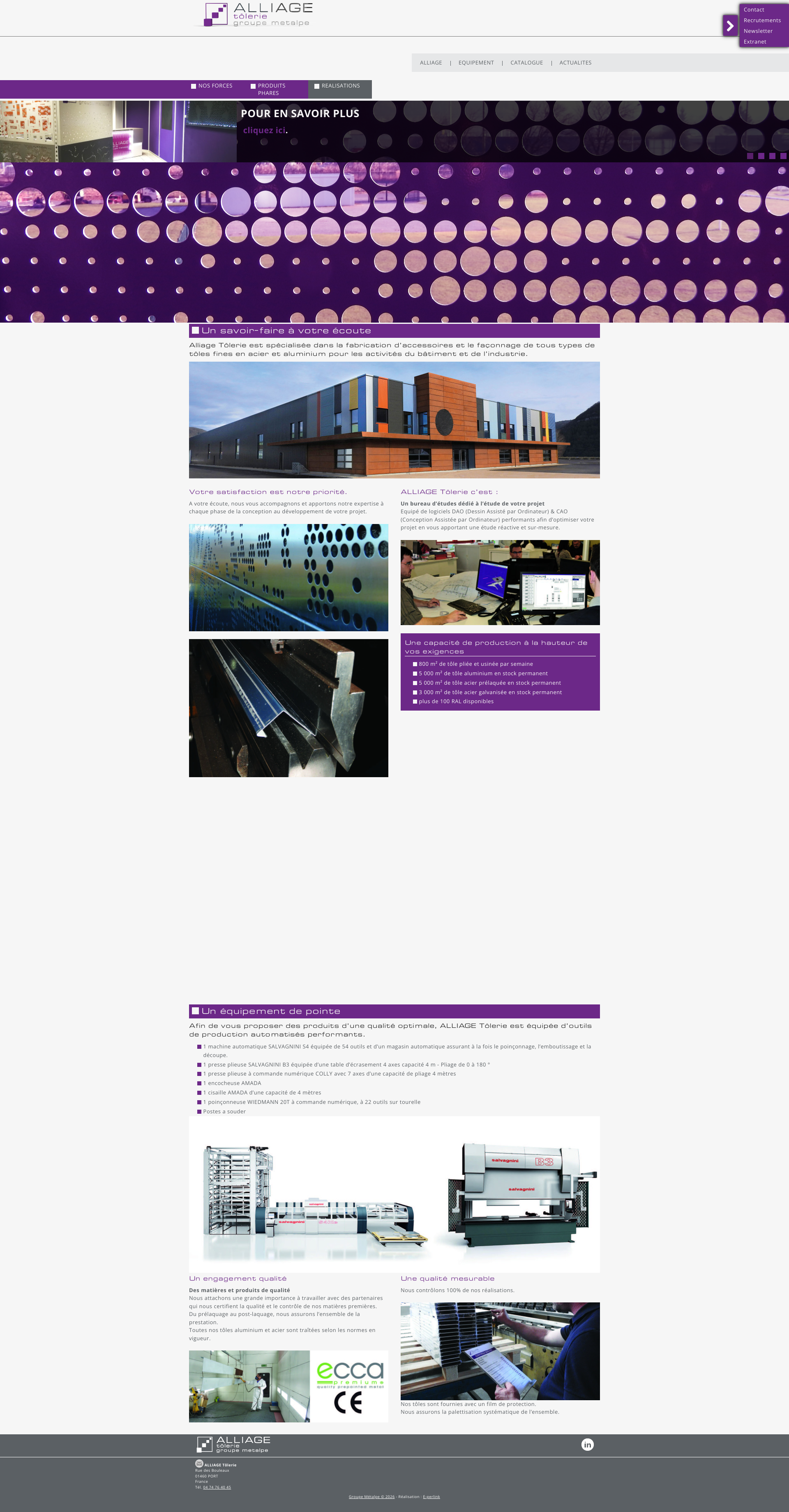 Aperçu du site