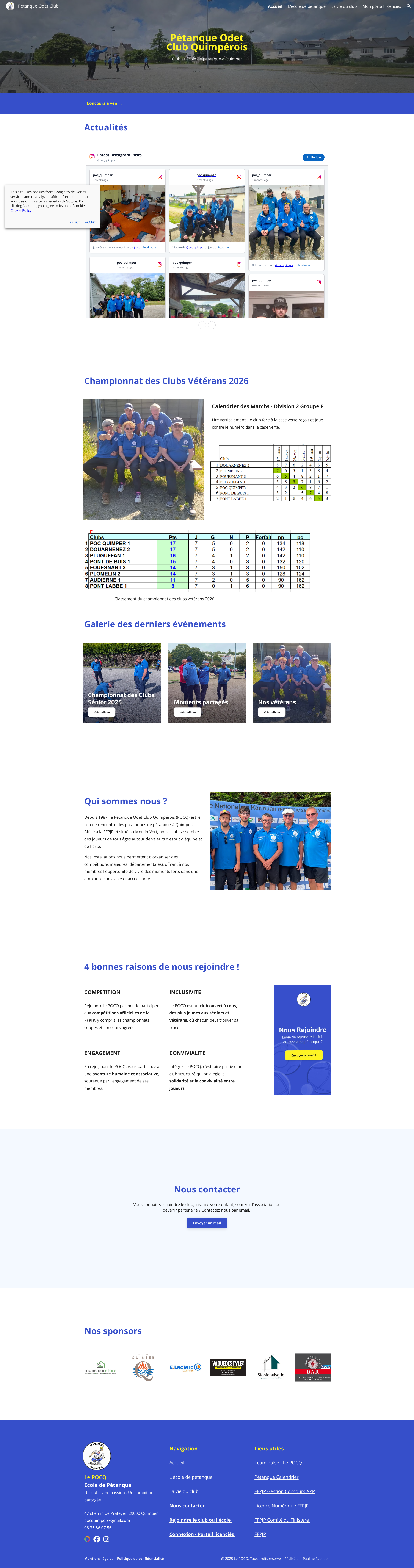 Aperçu du site