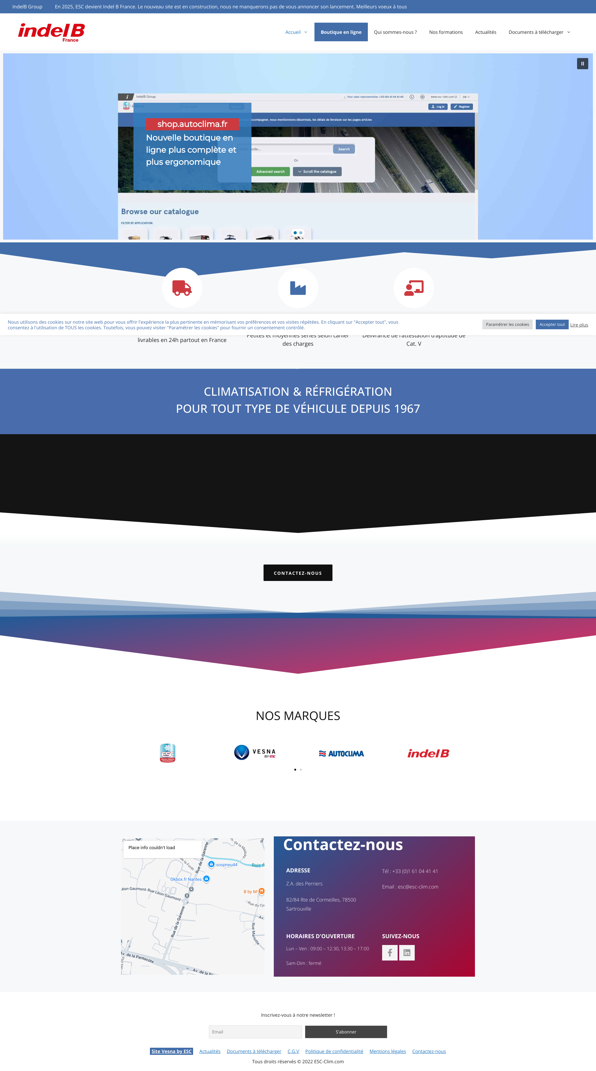 Aperçu du site