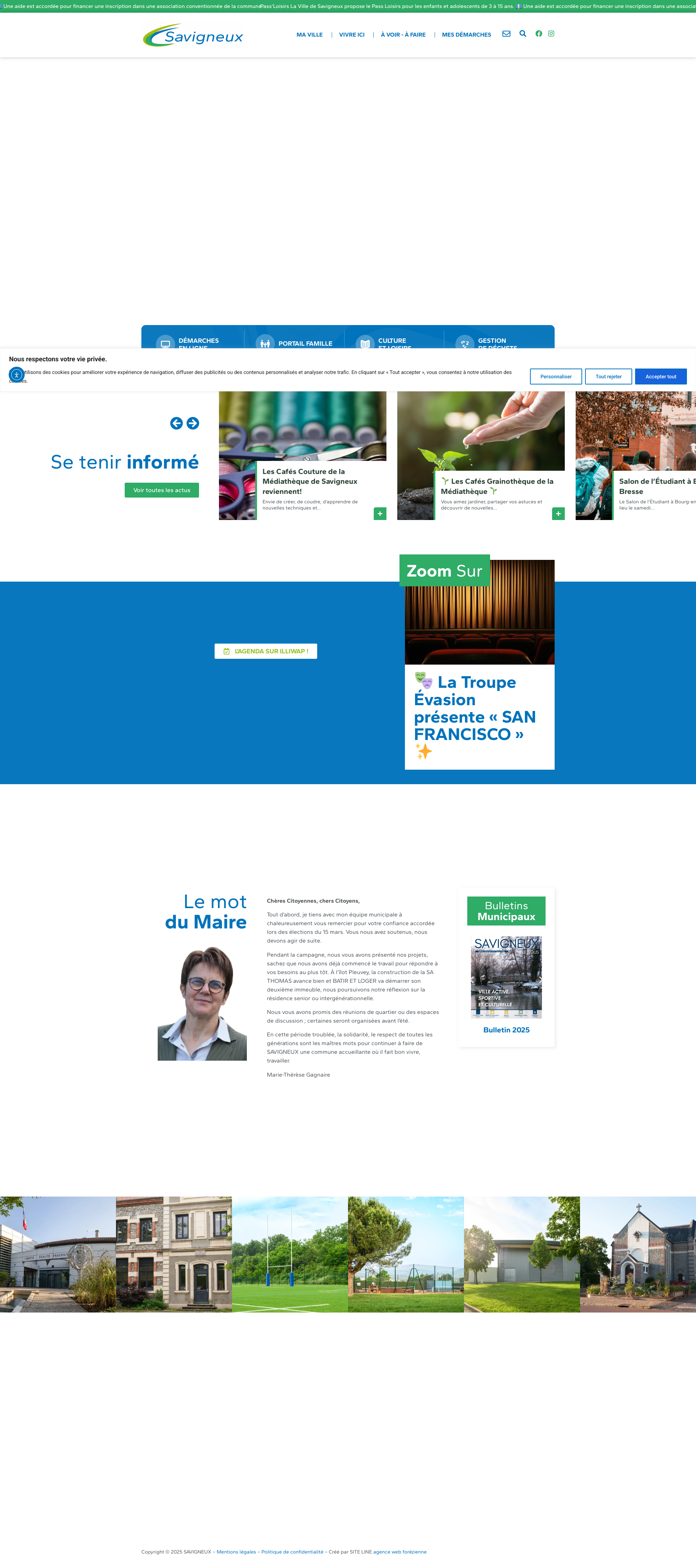 Aperçu du site