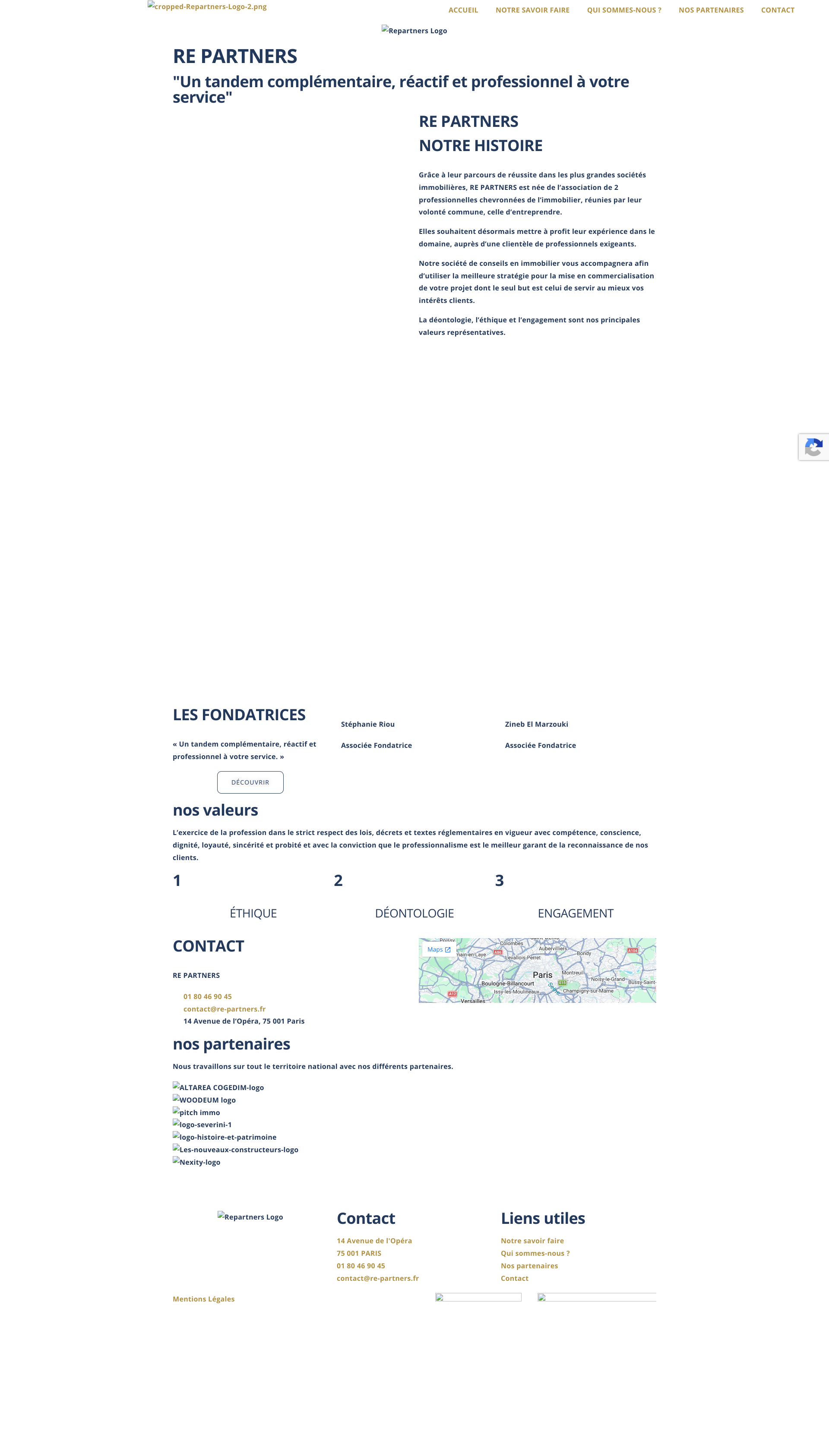 Aperçu du site