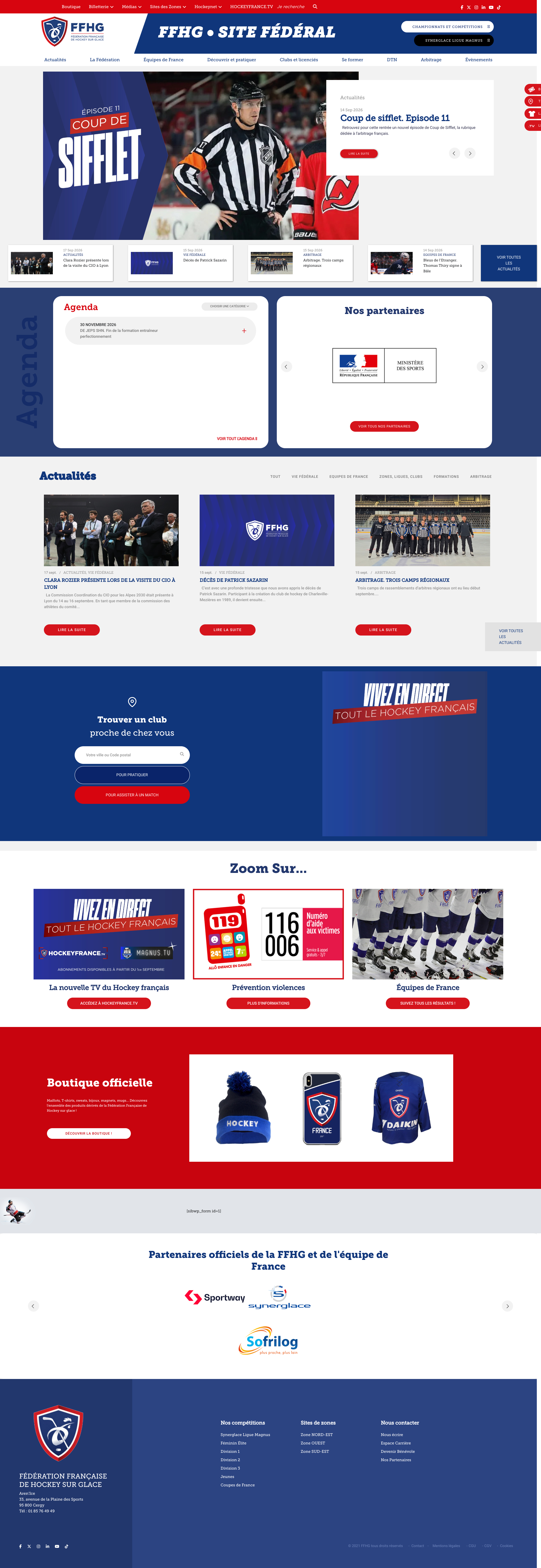 Aperçu du site