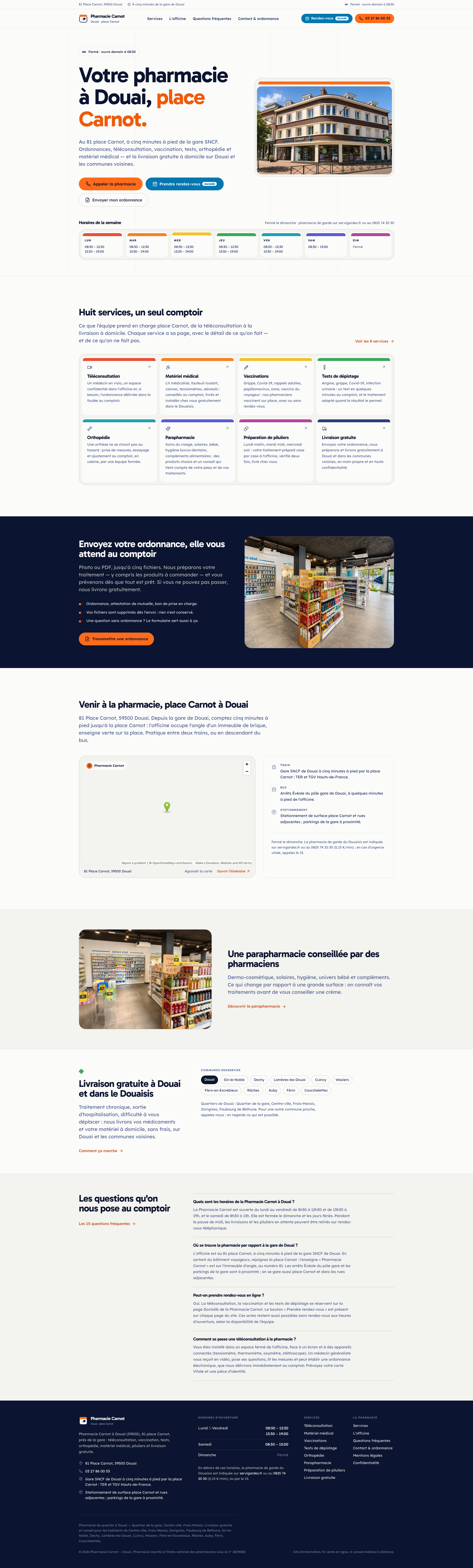 Aperçu du site