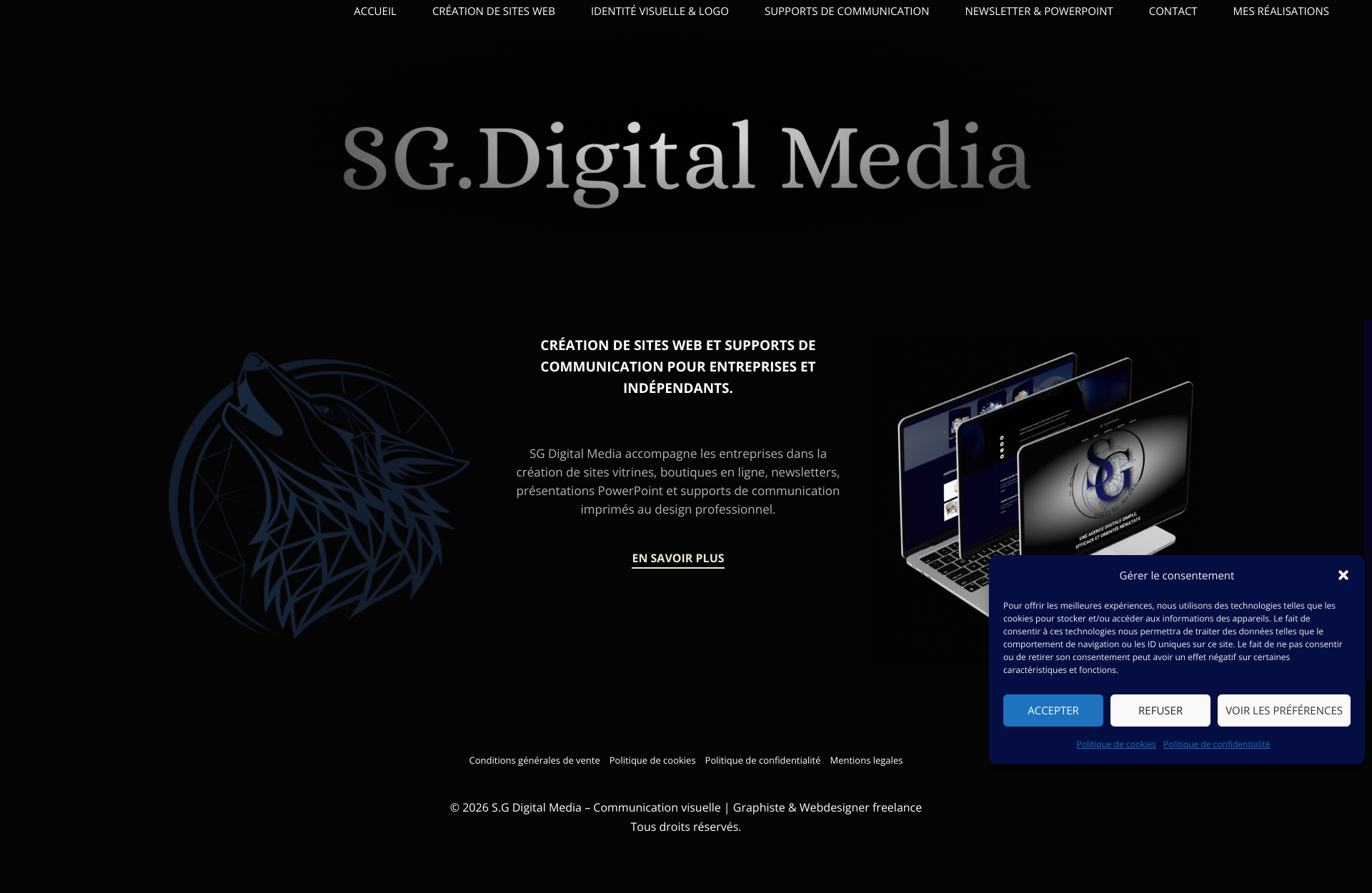 Aperçu du site