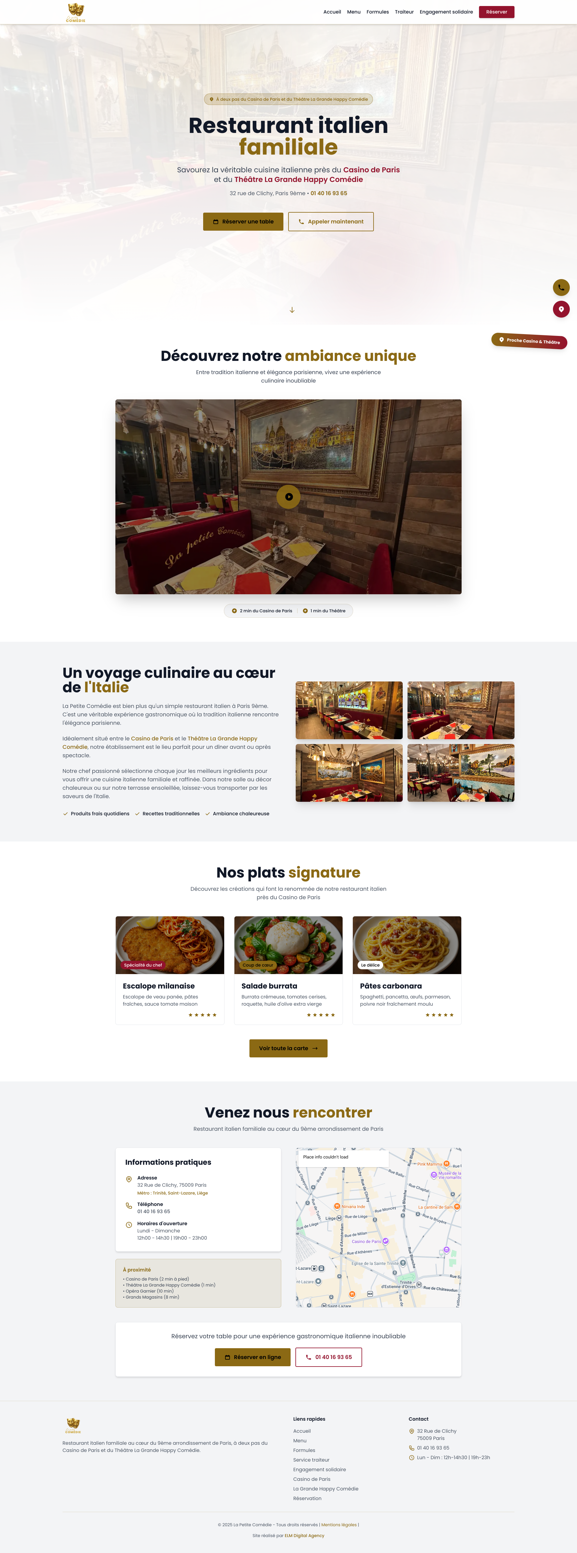 Aperçu du site