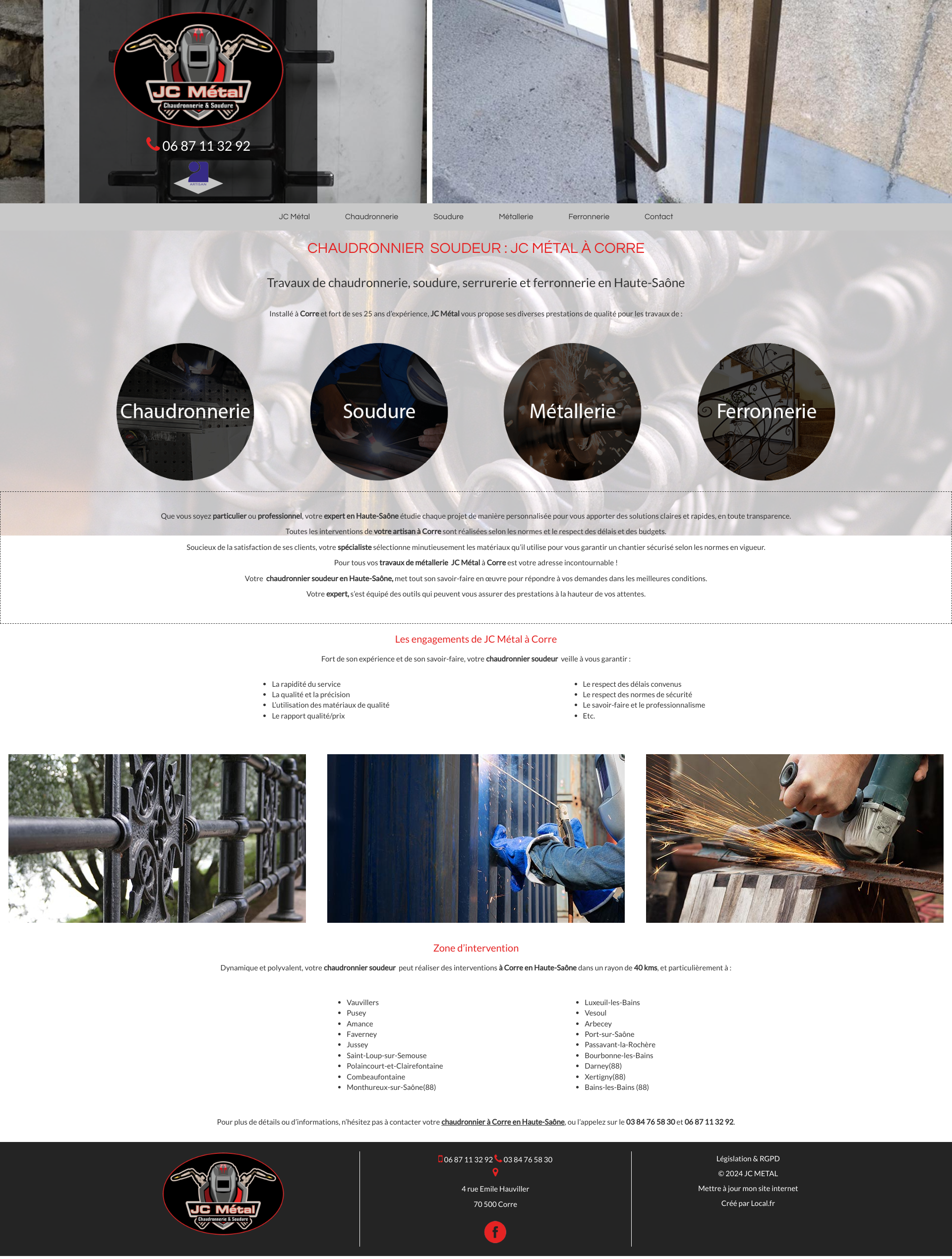 Aperçu du site