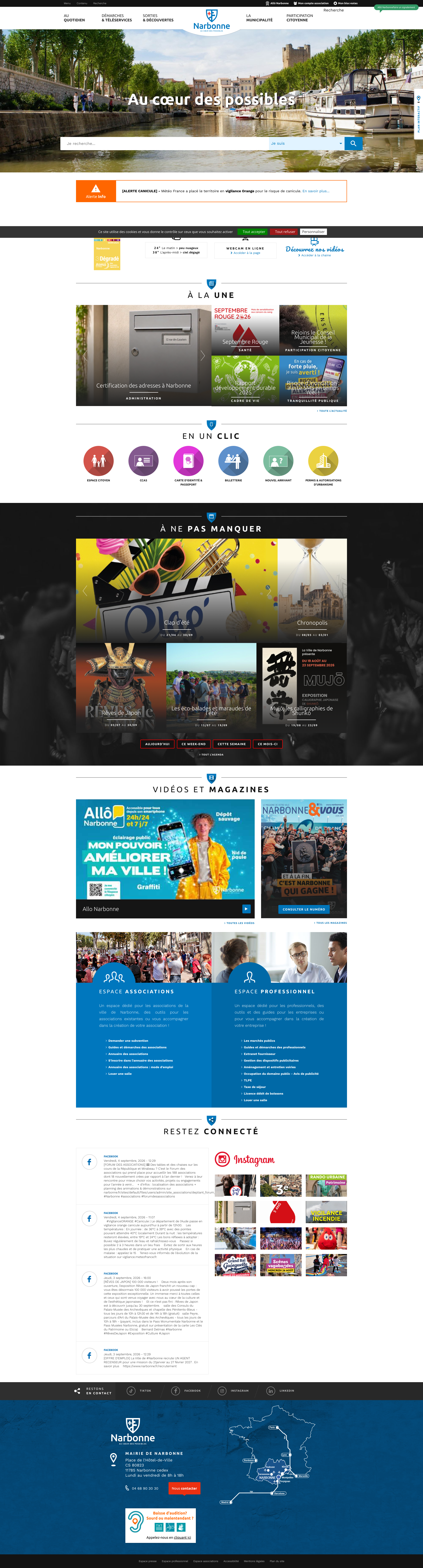 Aperçu du site