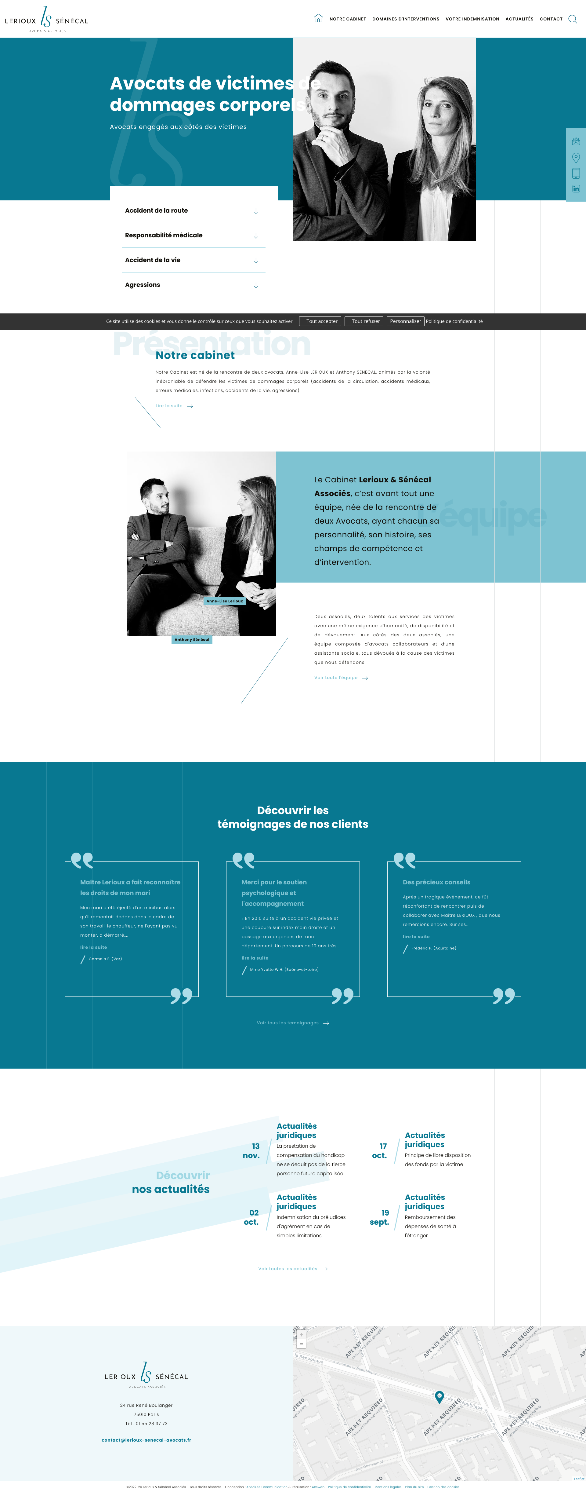 Aperçu du site