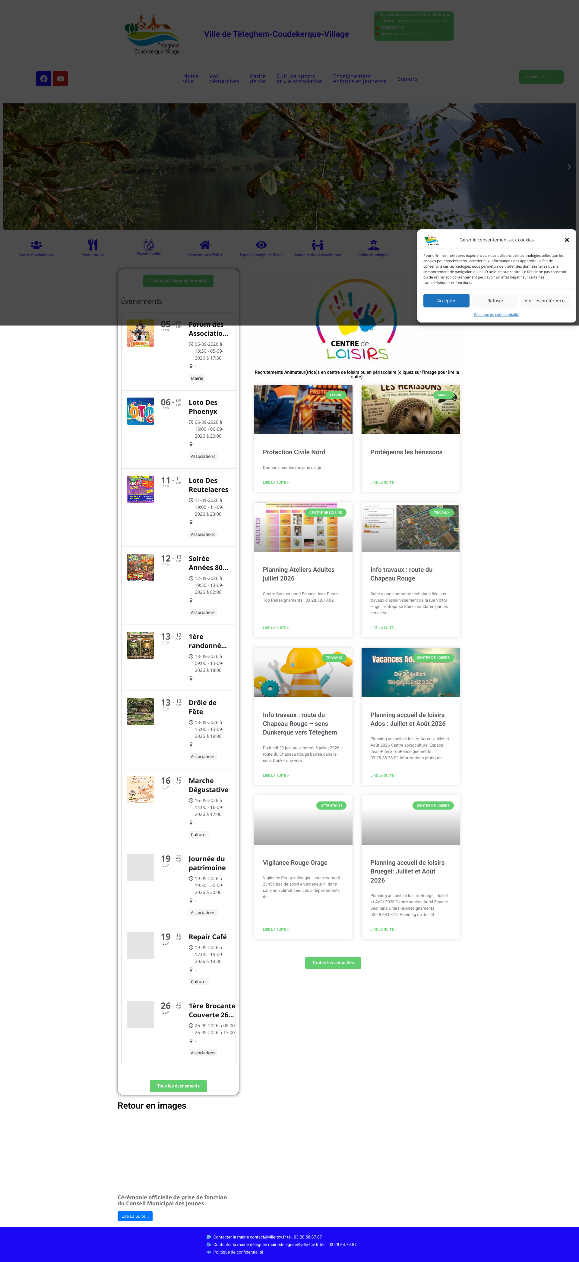 Aperçu du site