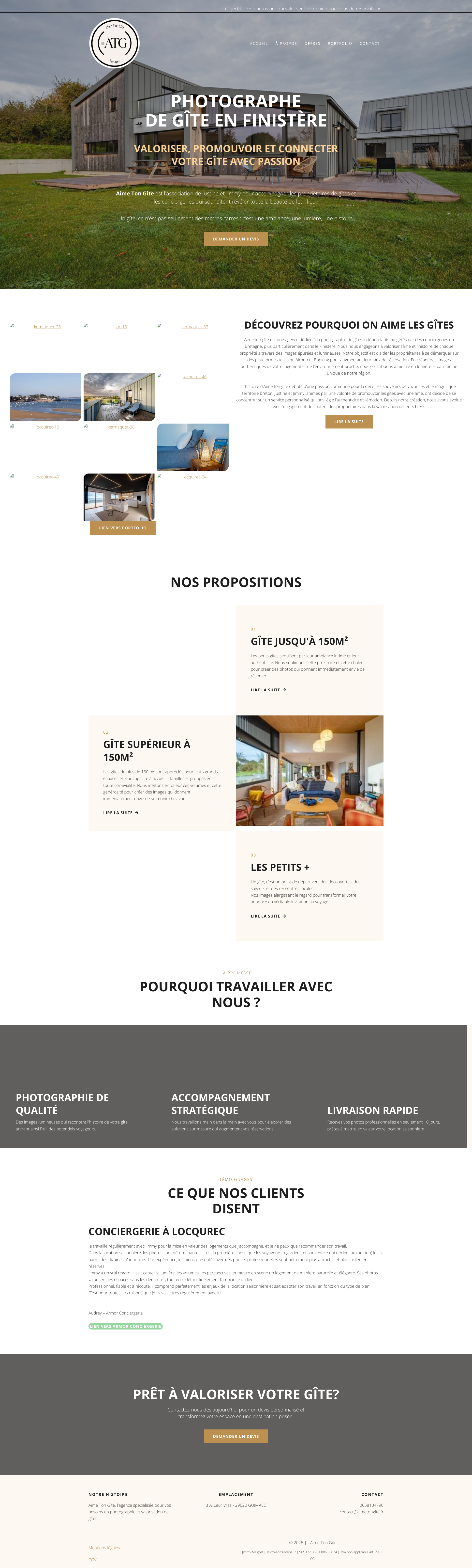 Aperçu du site