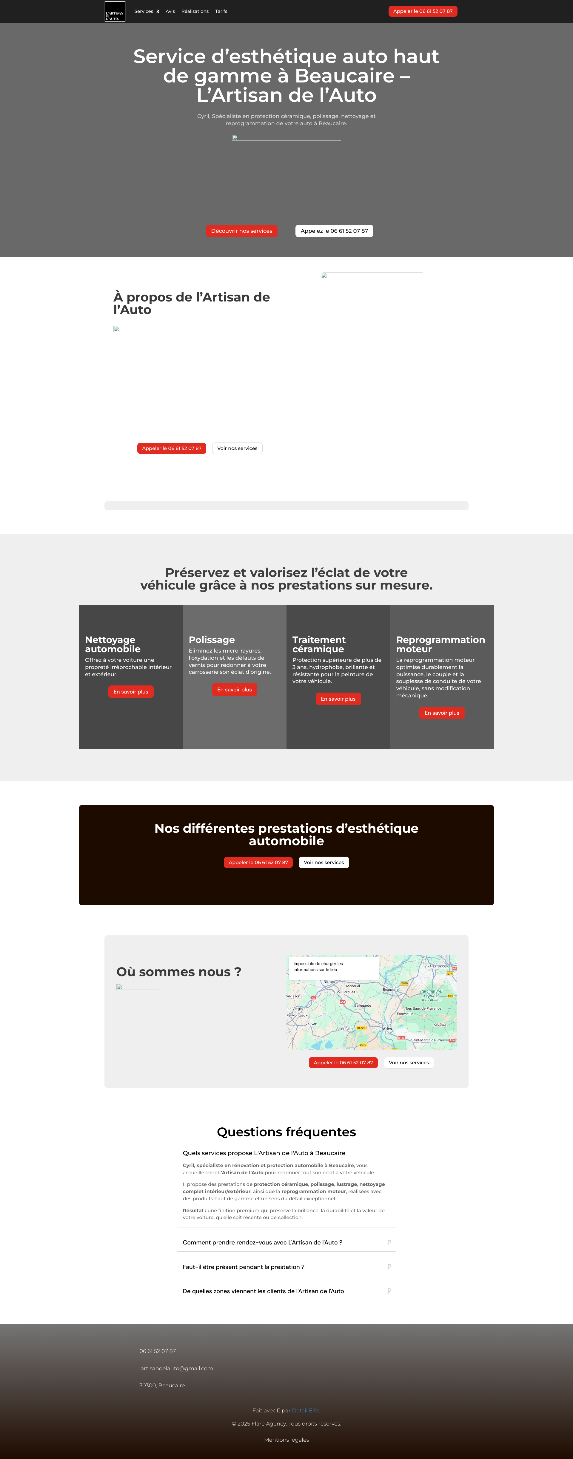 Aperçu du site