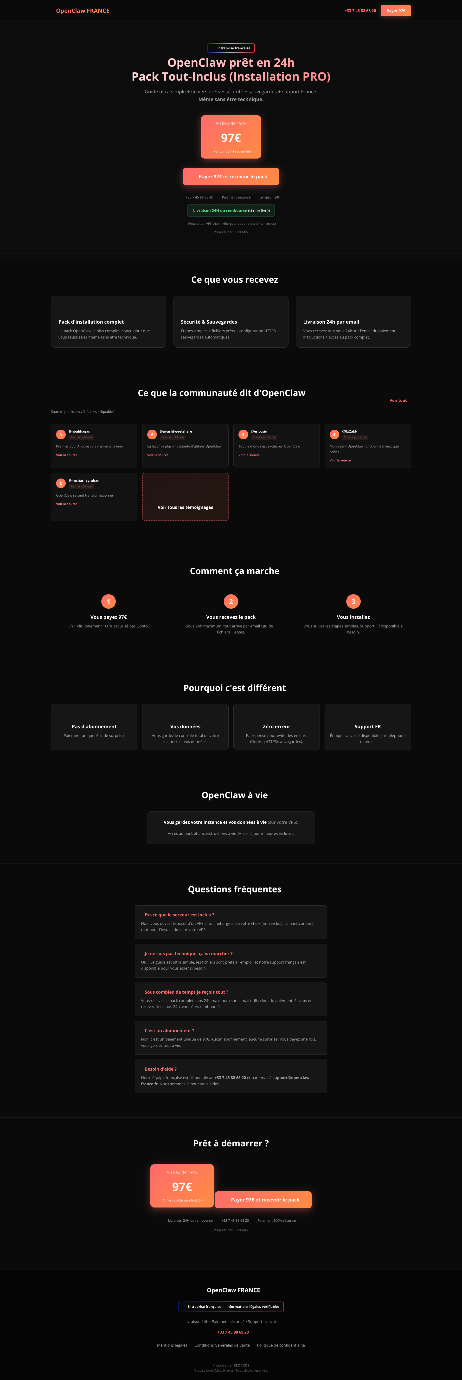 Aperçu du site