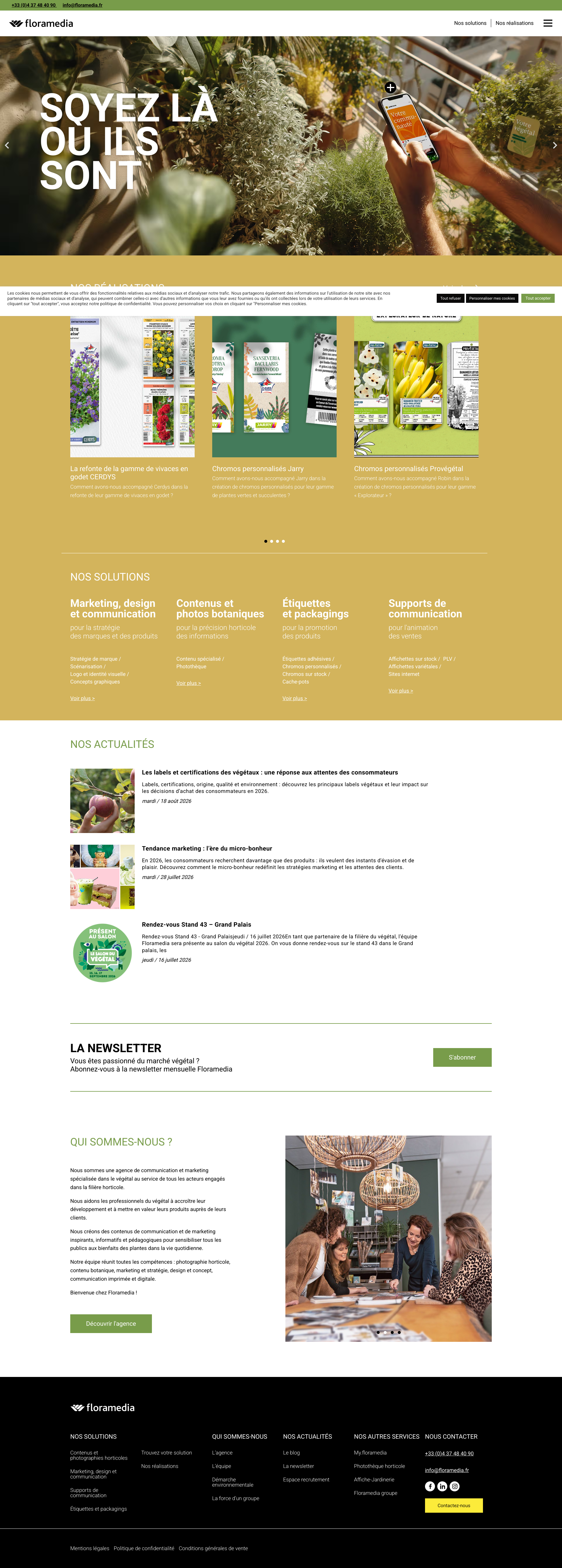 Aperçu du site