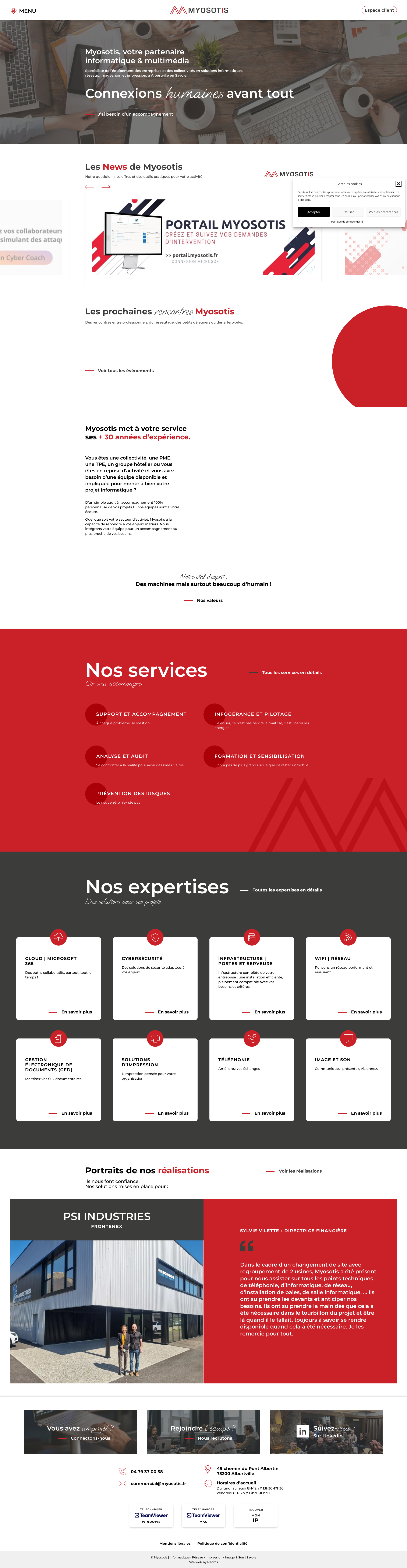 Aperçu du site