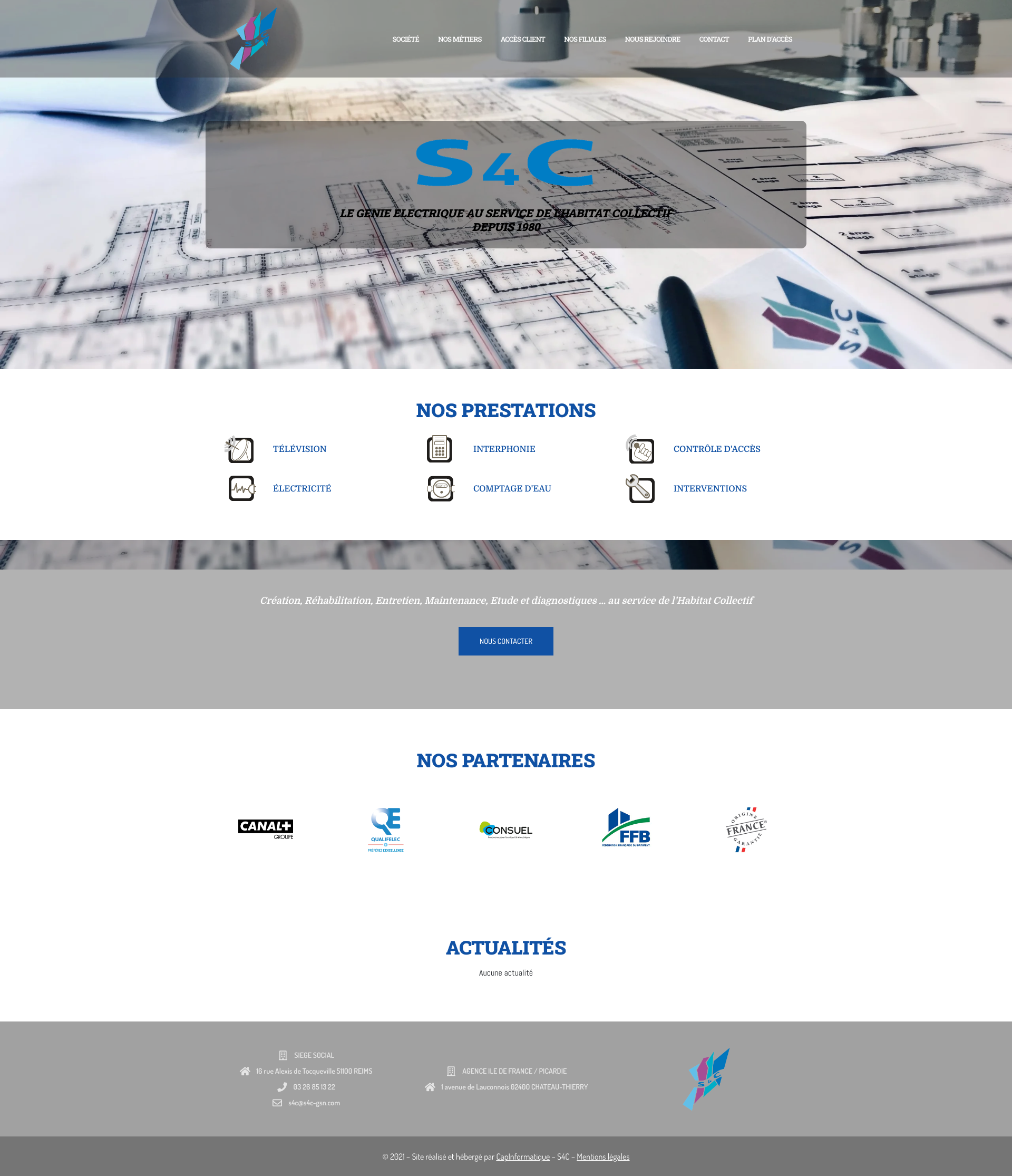 Aperçu du site