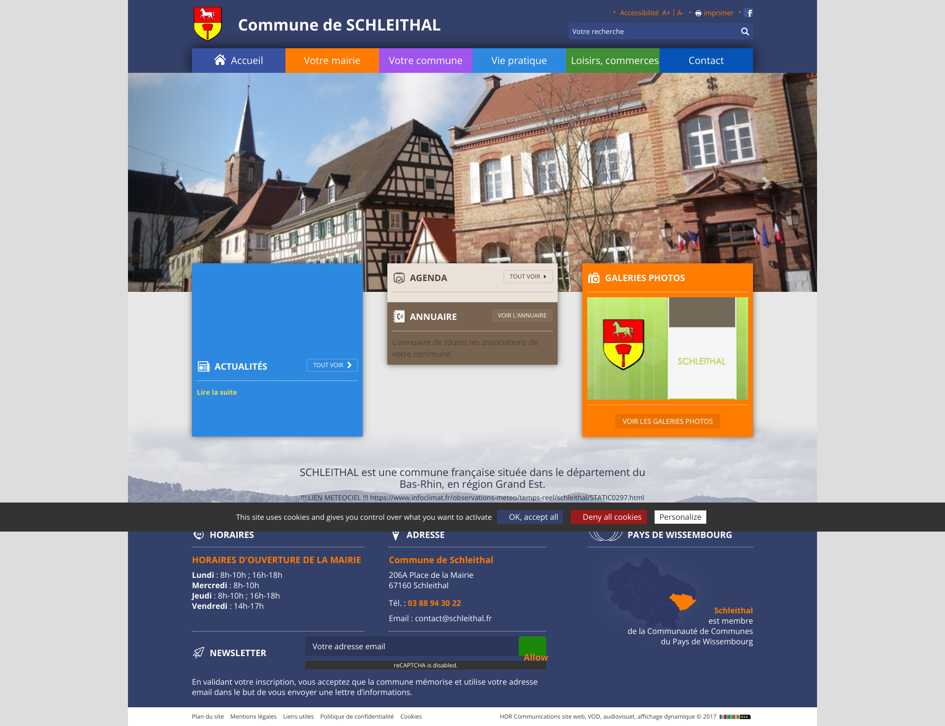 Aperçu du site