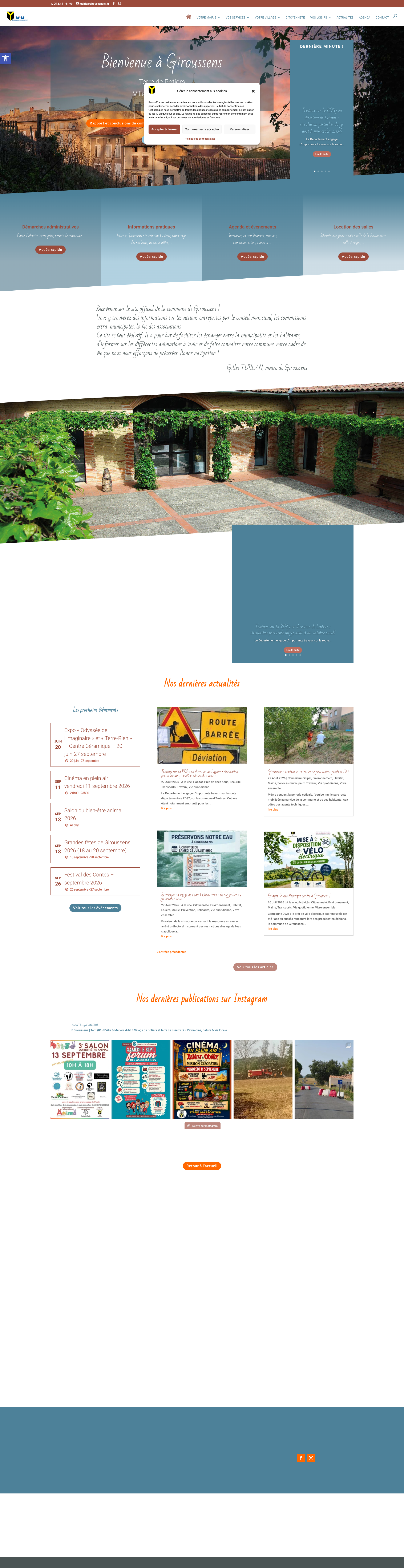 Aperçu du site