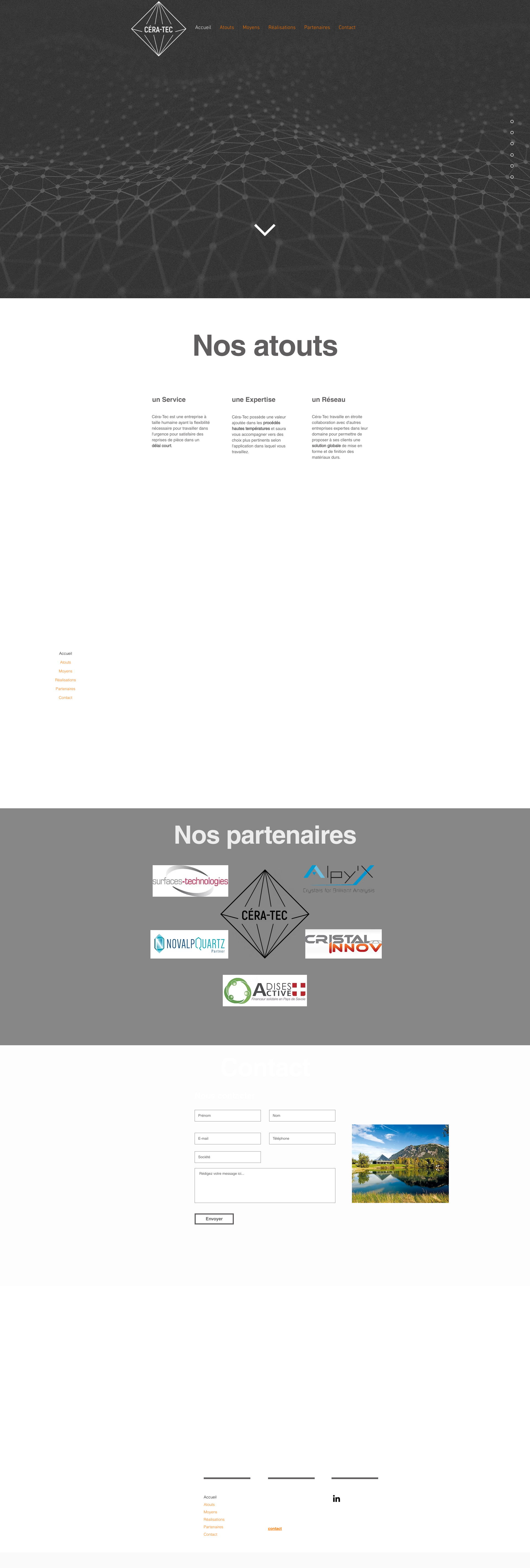 Aperçu du site