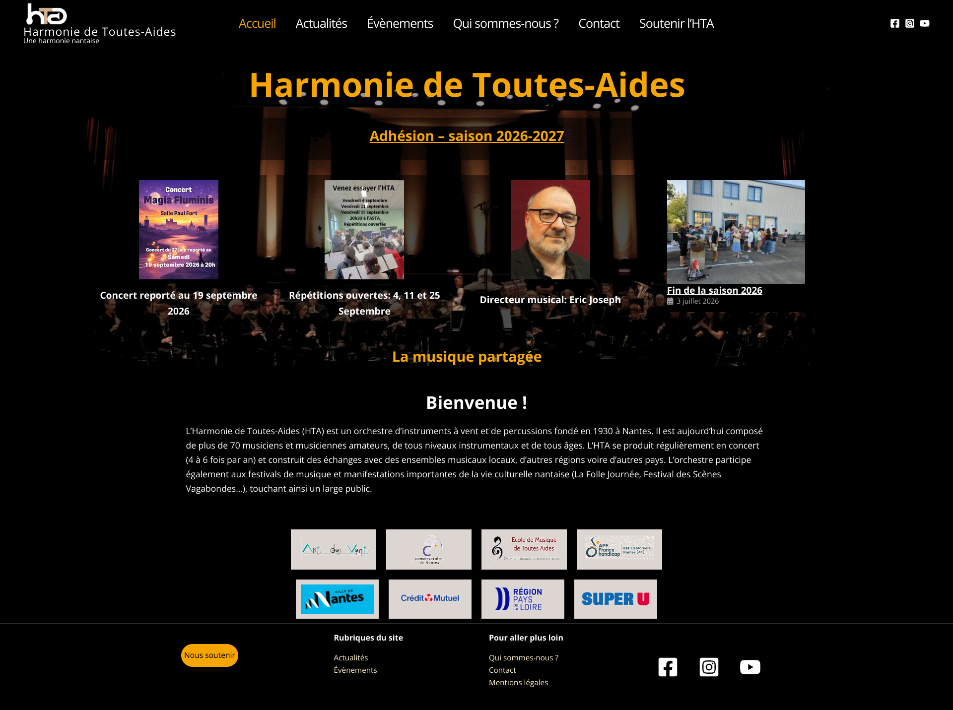 Aperçu du site
