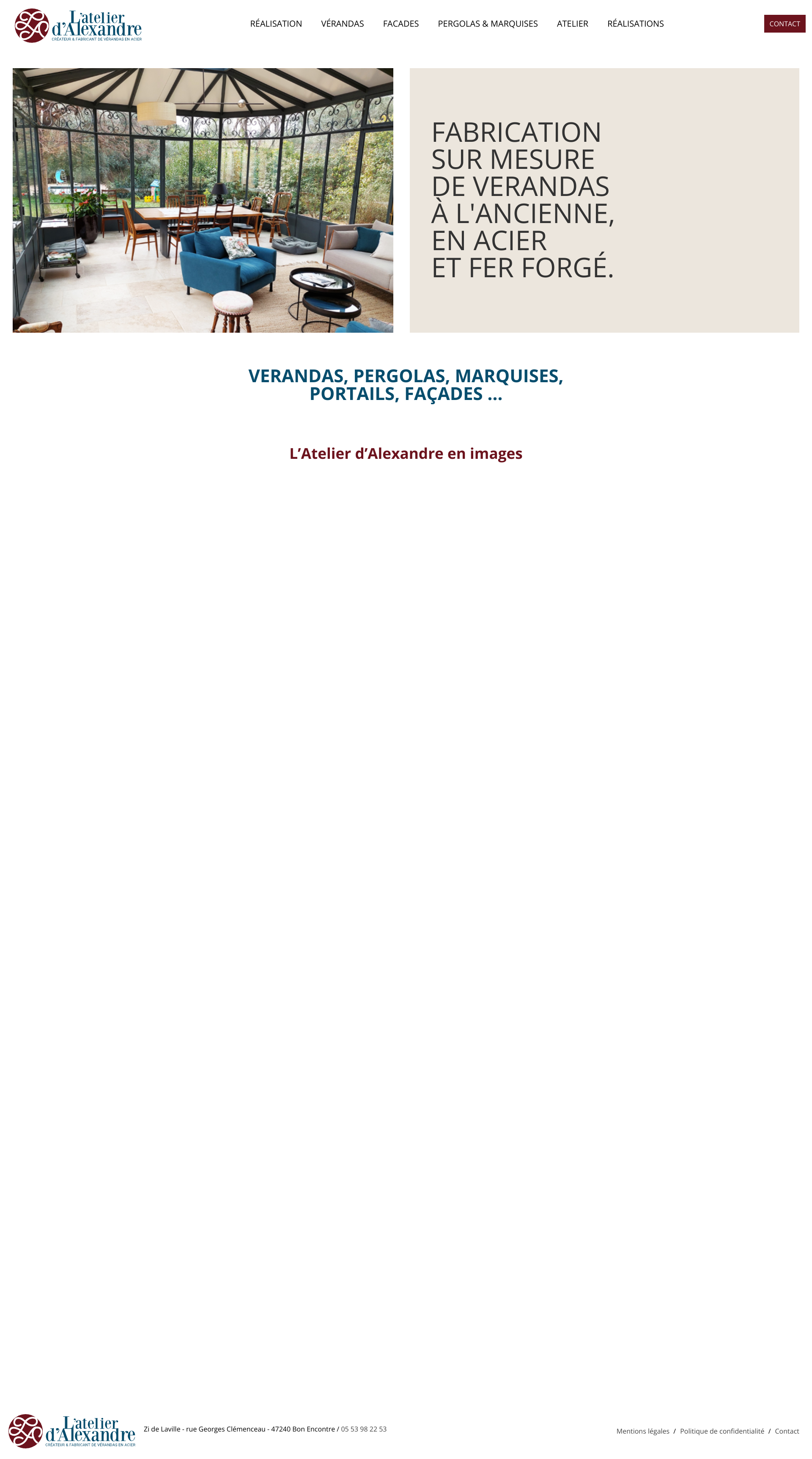 Aperçu du site