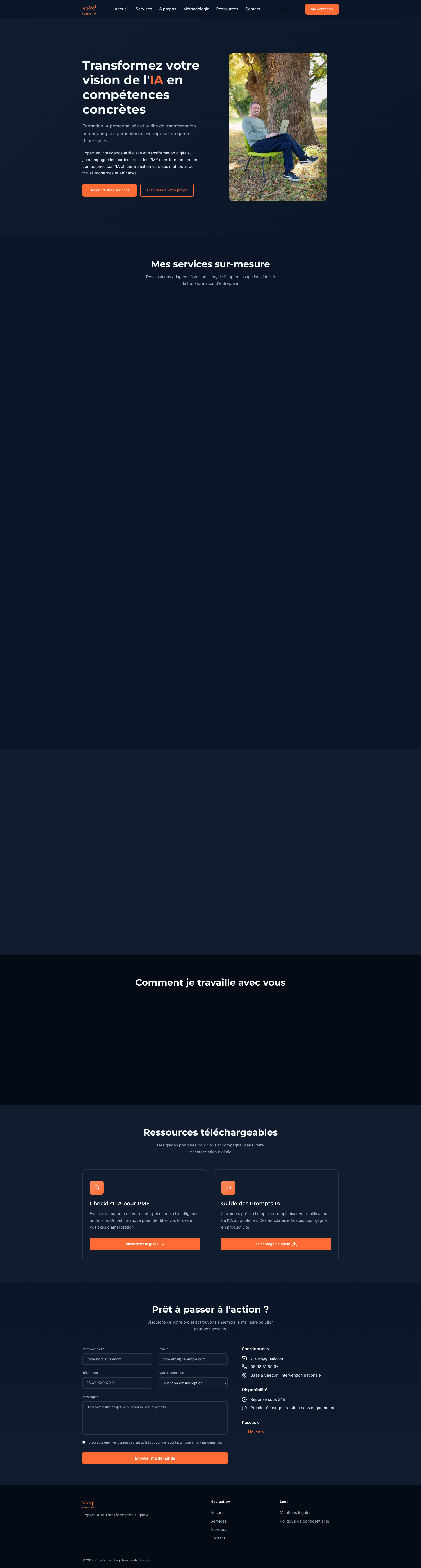 Aperçu du site