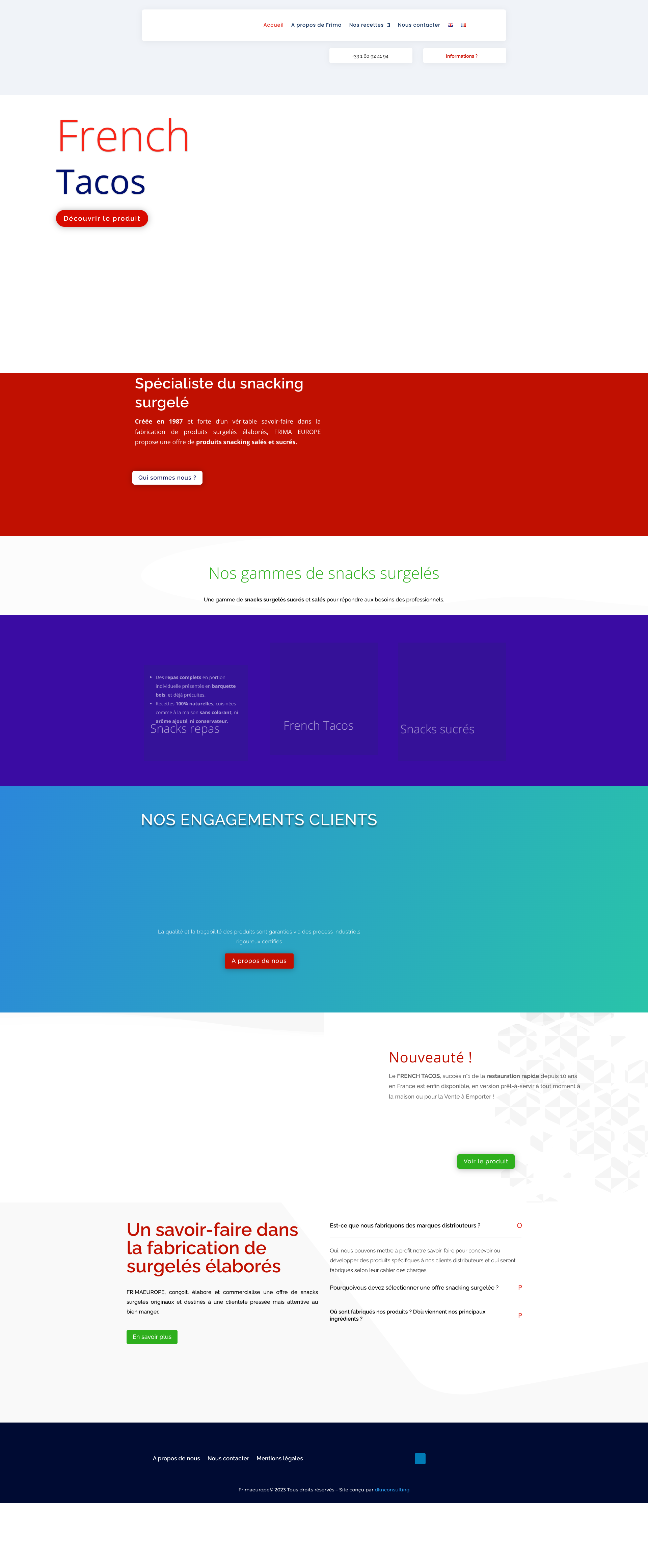 Aperçu du site