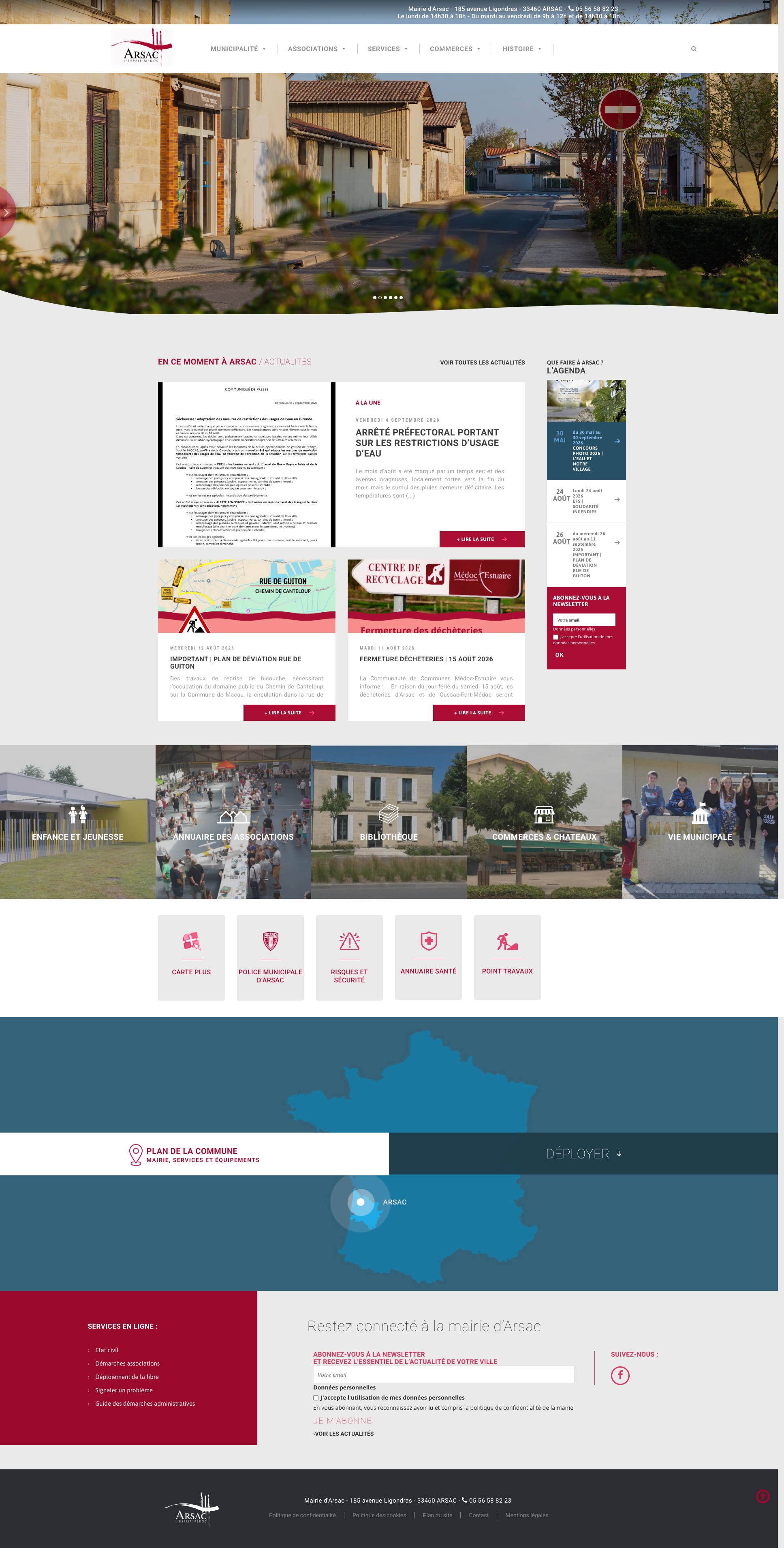 Aperçu du site