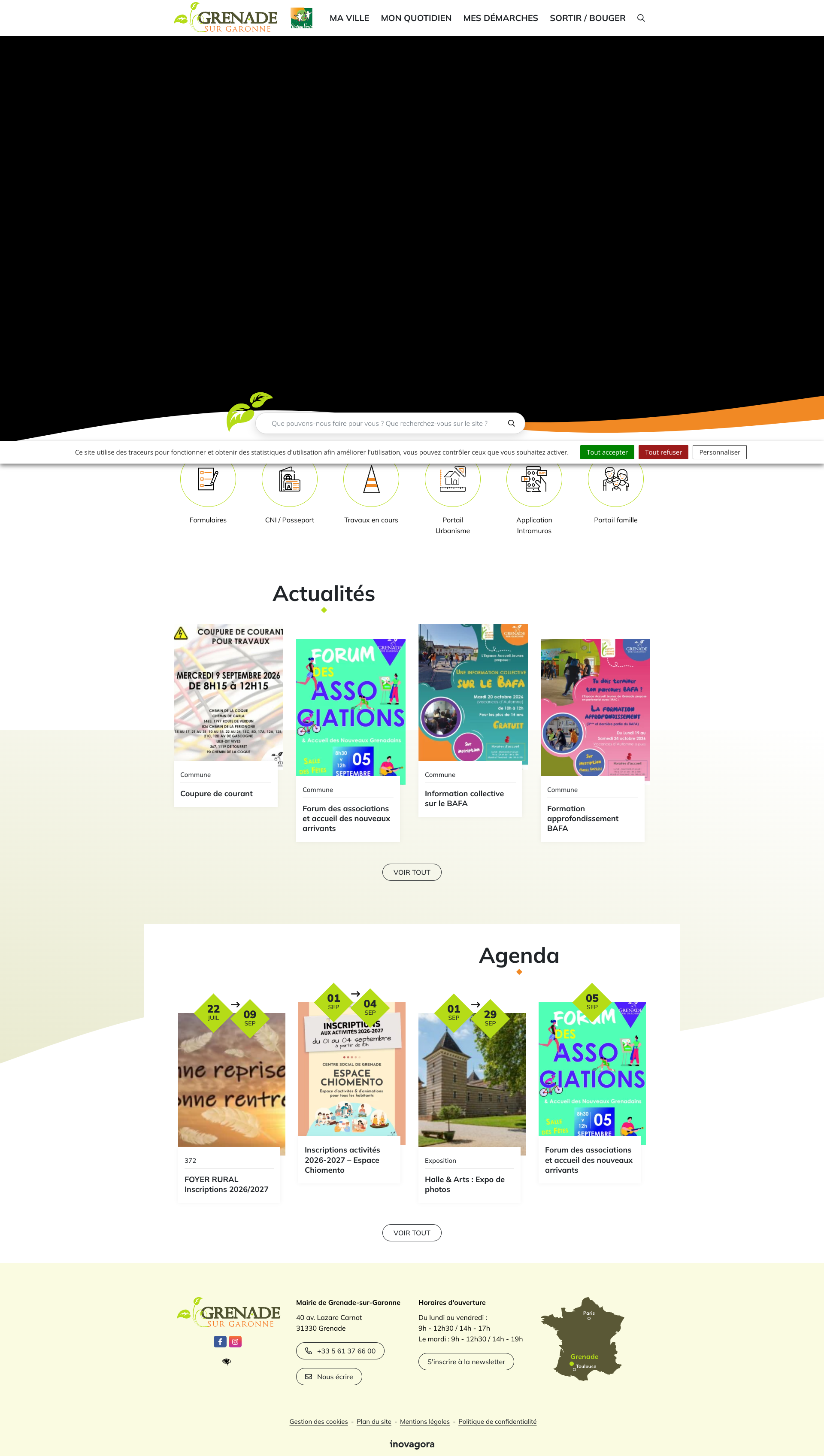 Aperçu du site