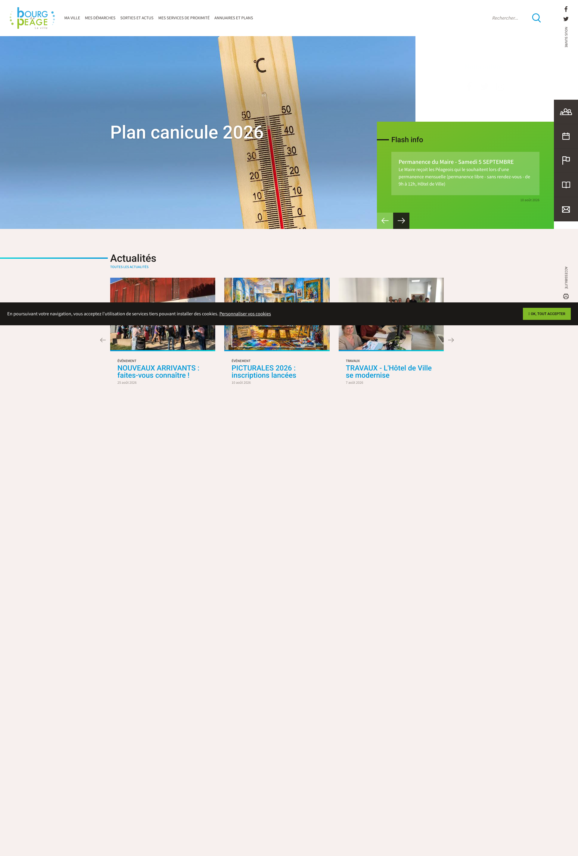 Aperçu du site