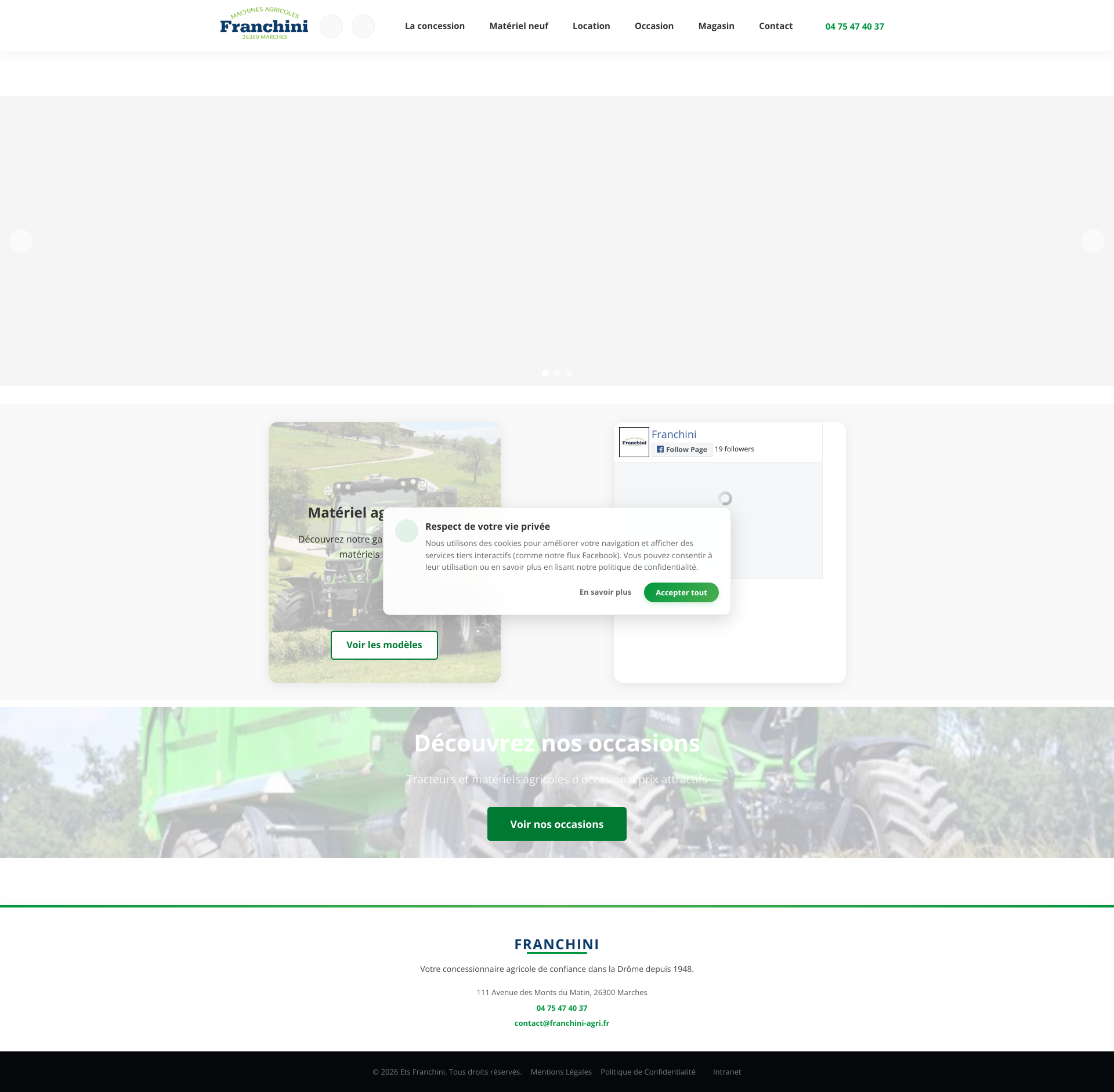 Aperçu du site