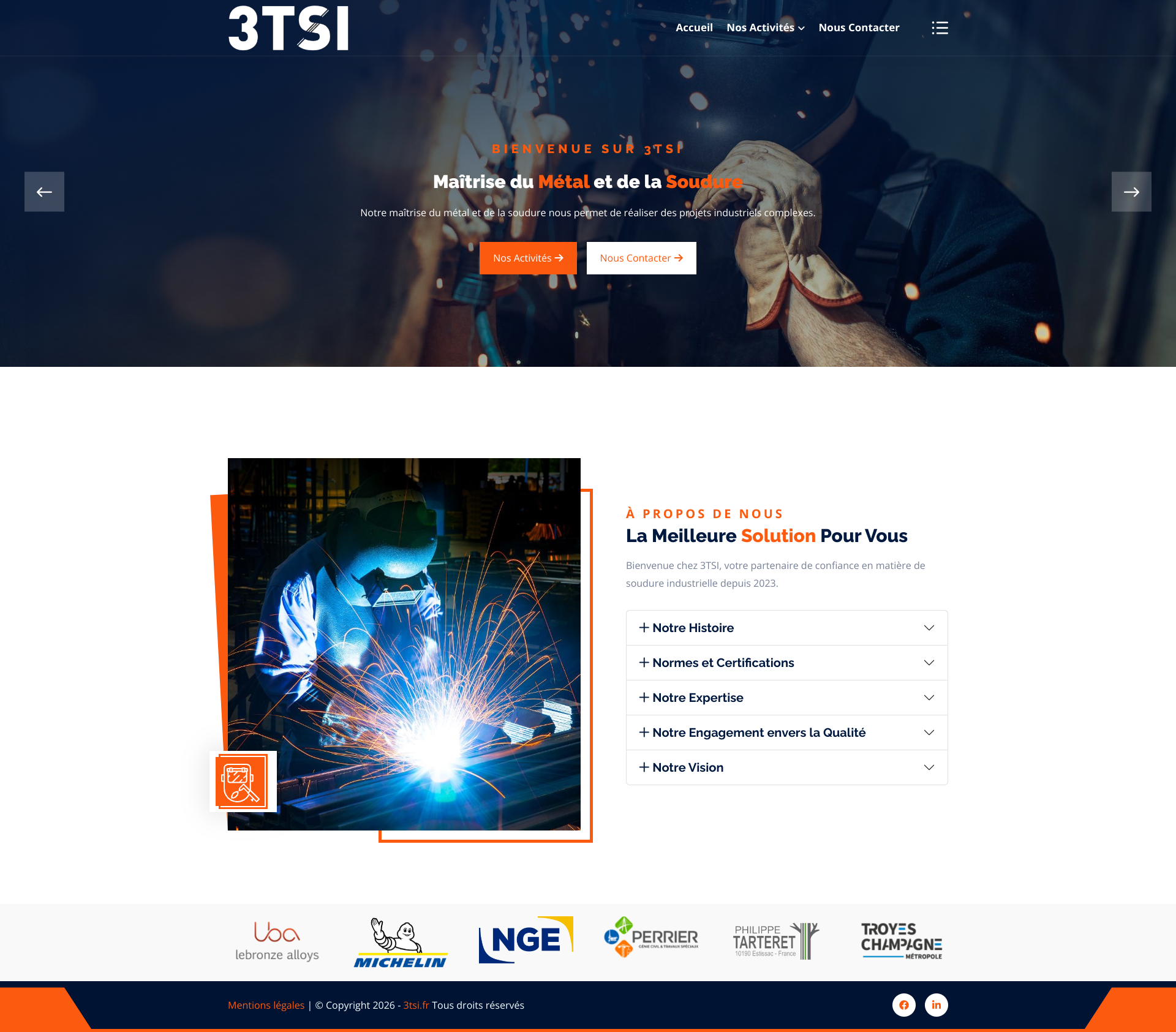 Aperçu du site