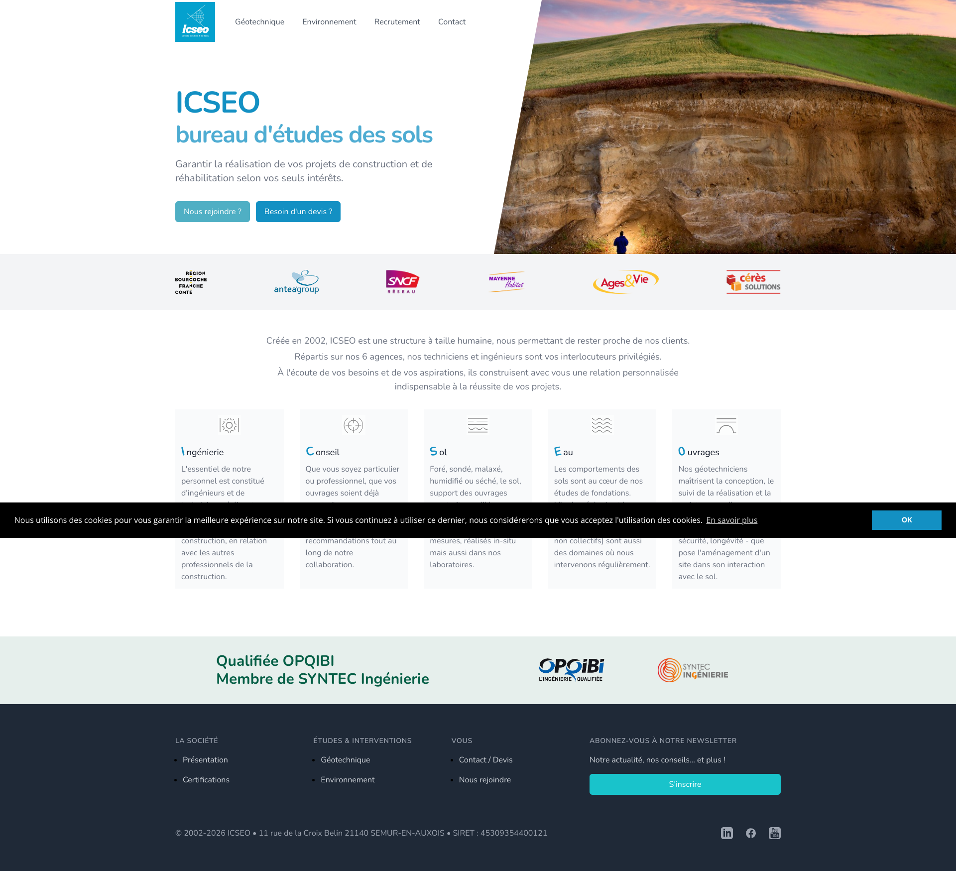Aperçu du site