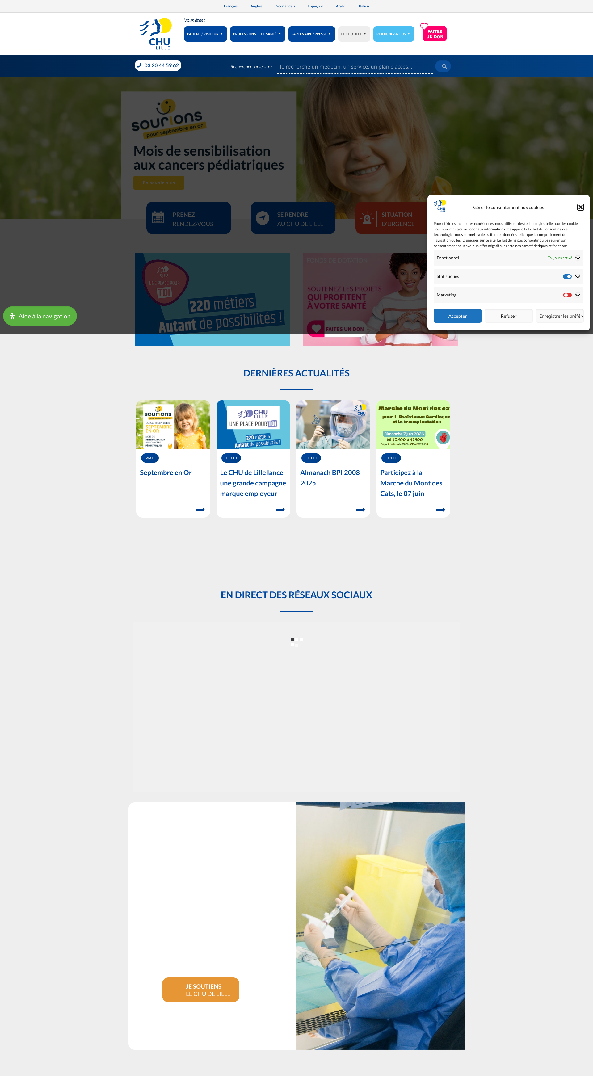 Aperçu du site