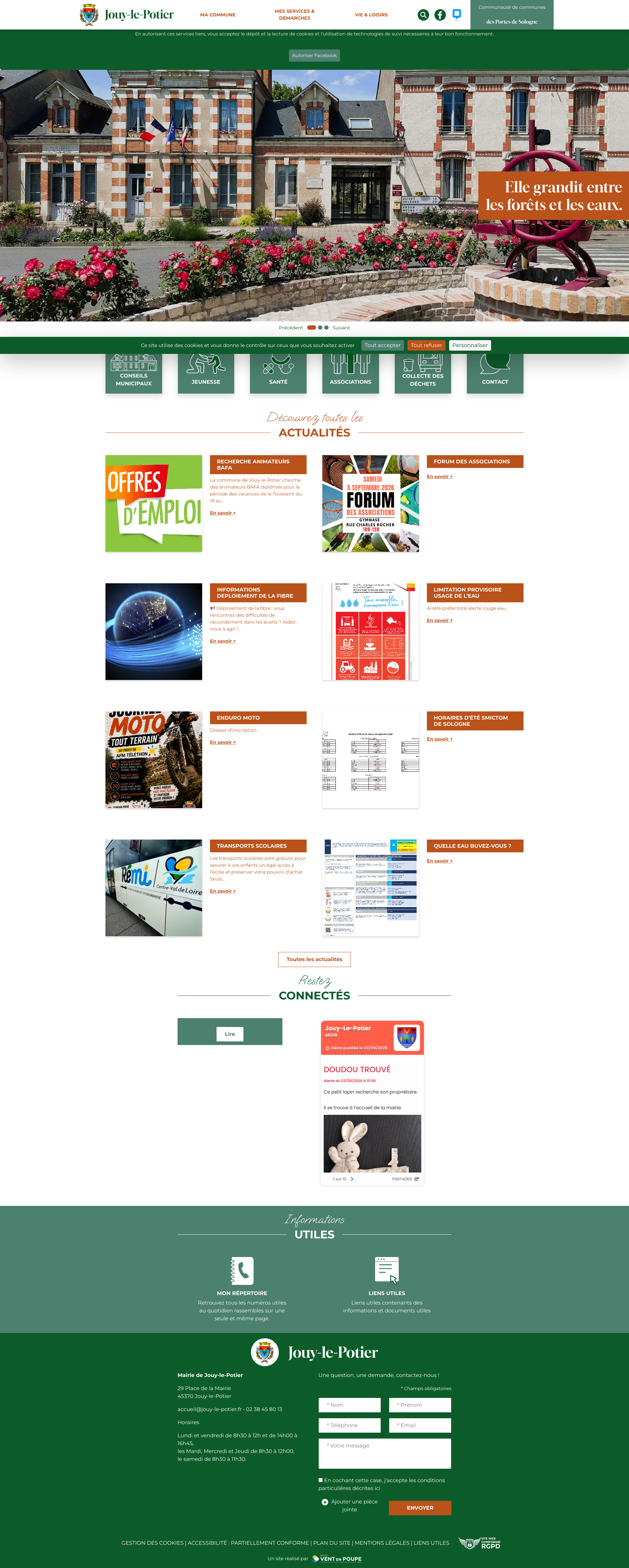 Aperçu du site
