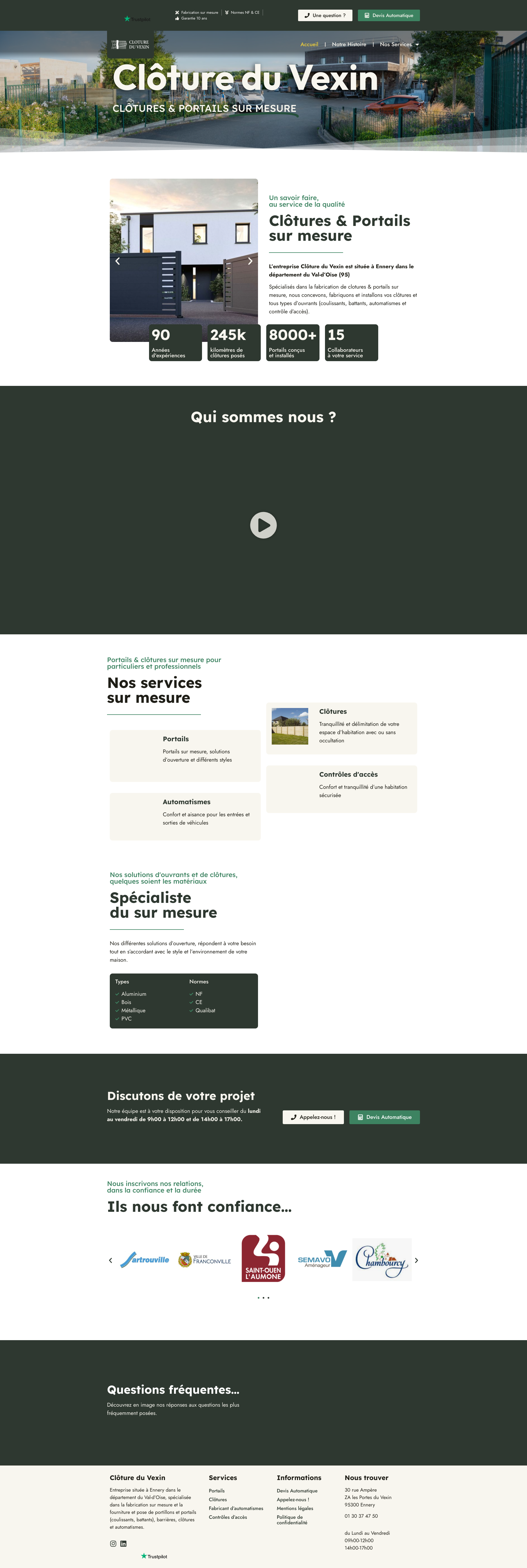 Aperçu du site