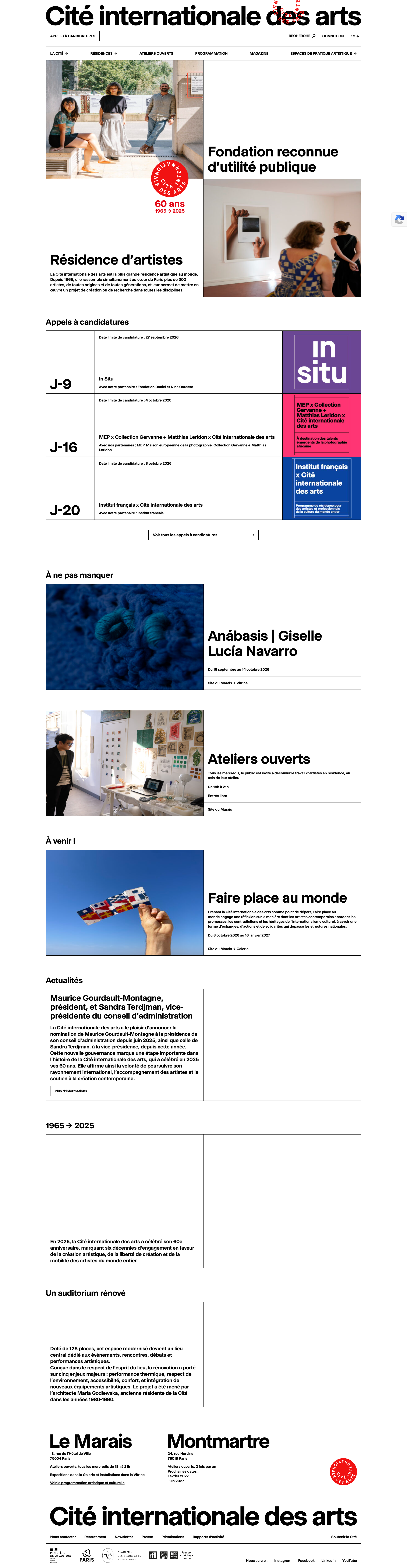 Aperçu du site