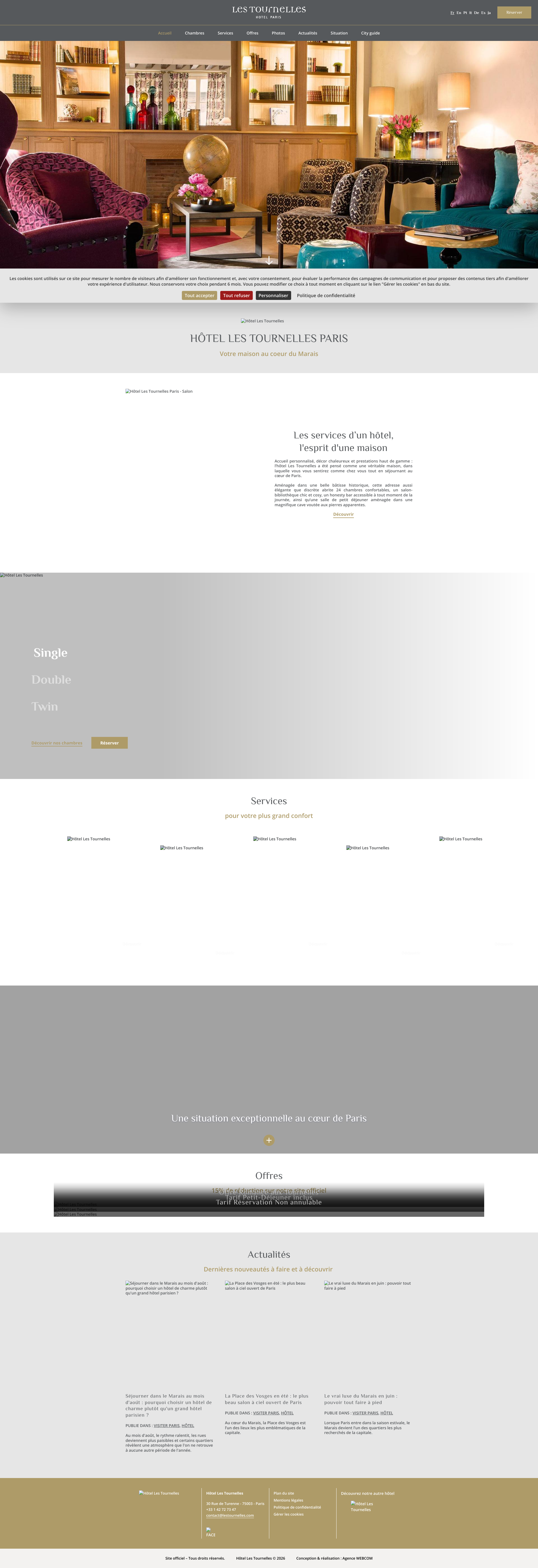Aperçu du site