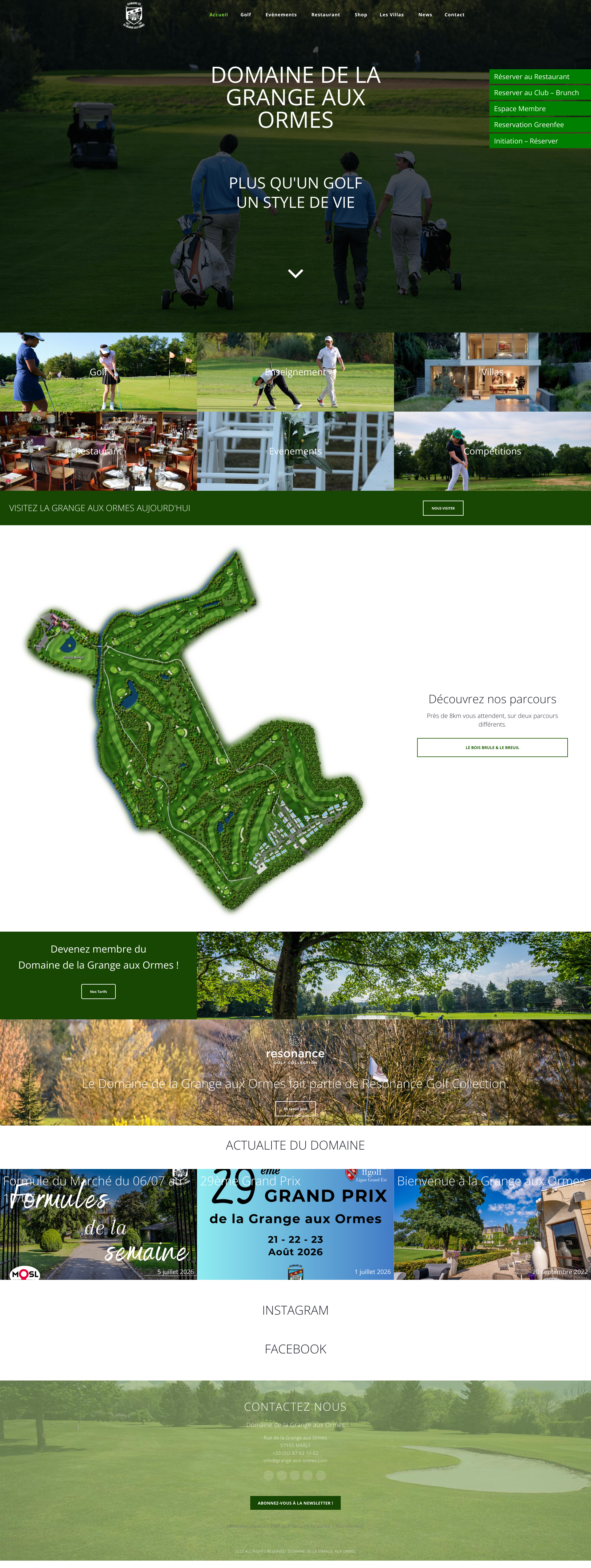 Aperçu du site