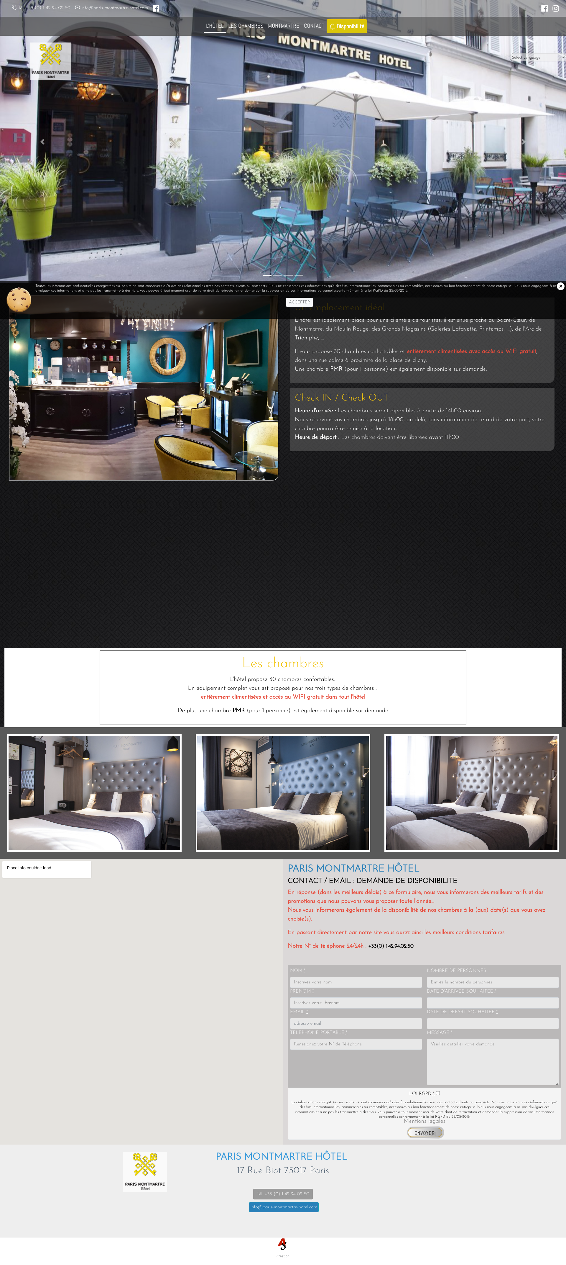 Aperçu du site