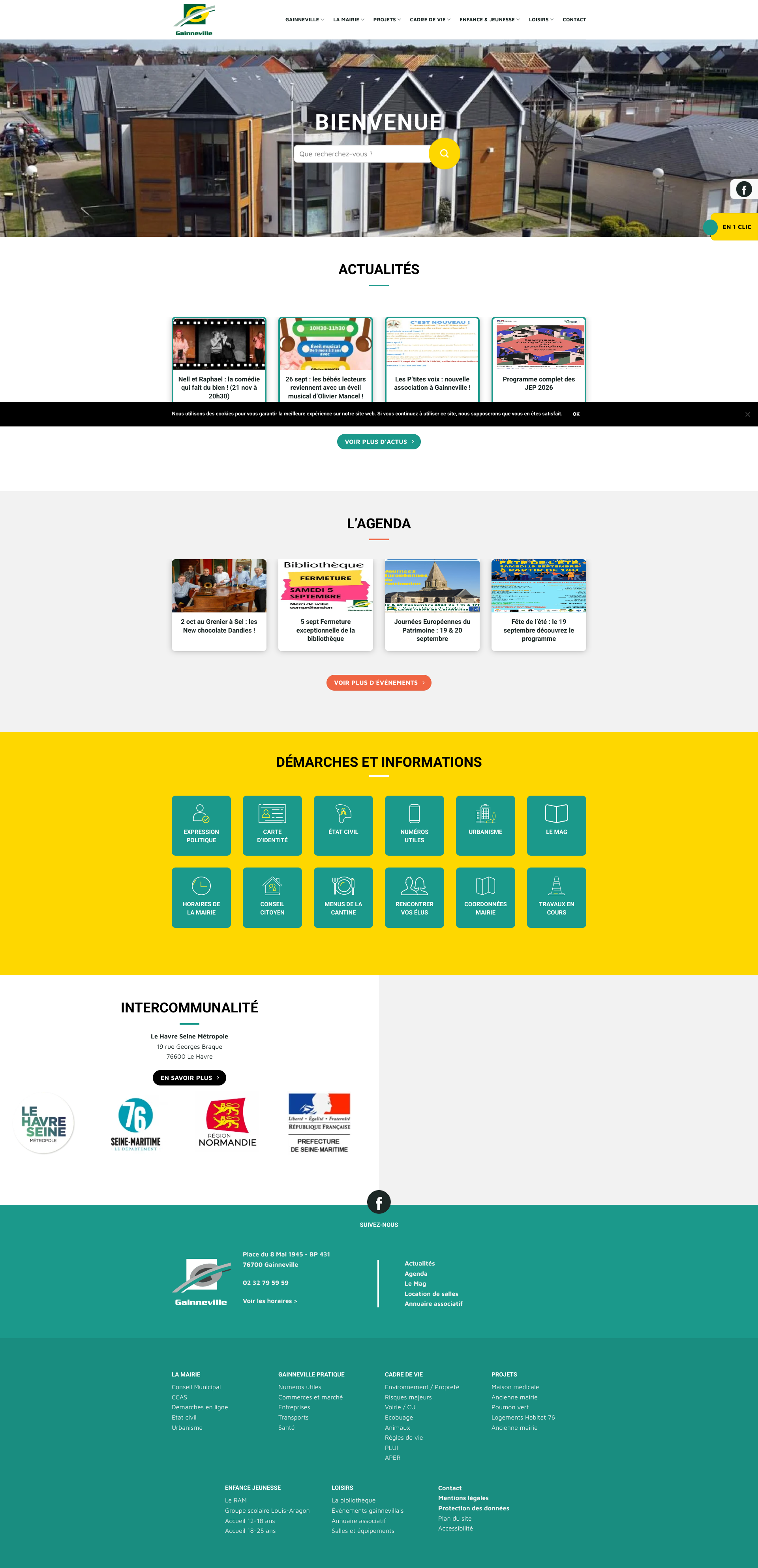 Aperçu du site